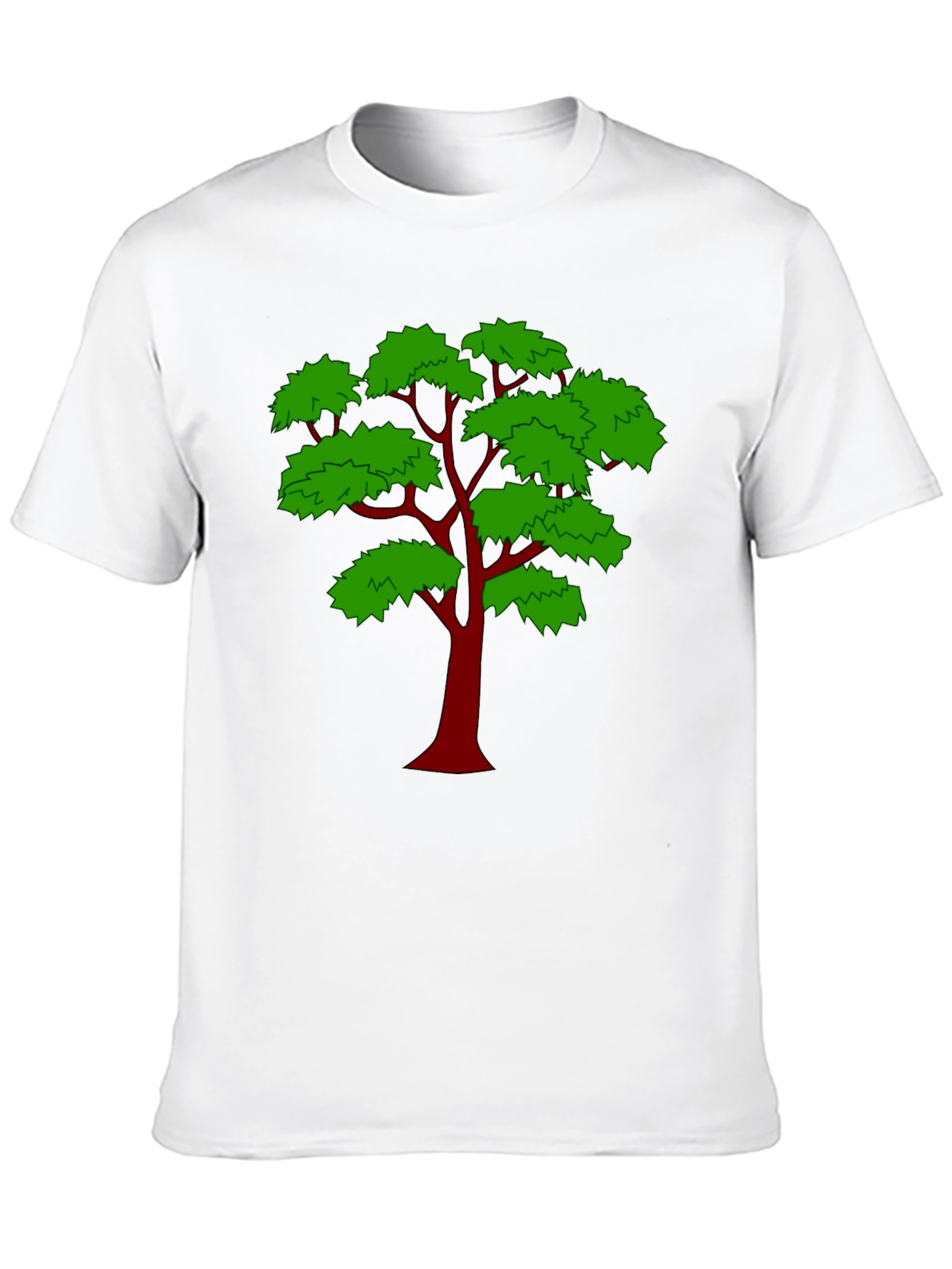 Unique Tree Graphic Print Black T-Shirt