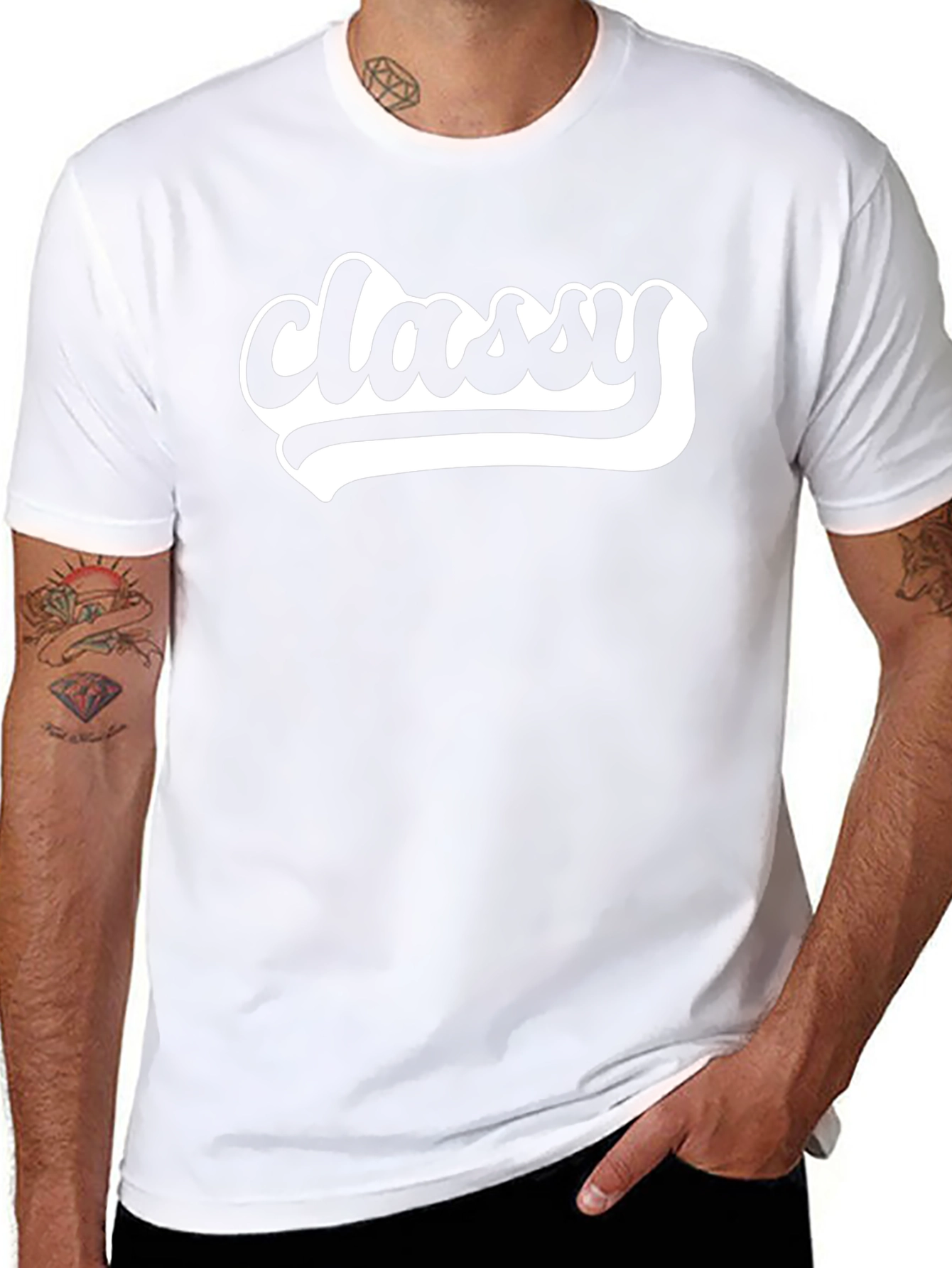 Classy Black Graphic T-Shirt