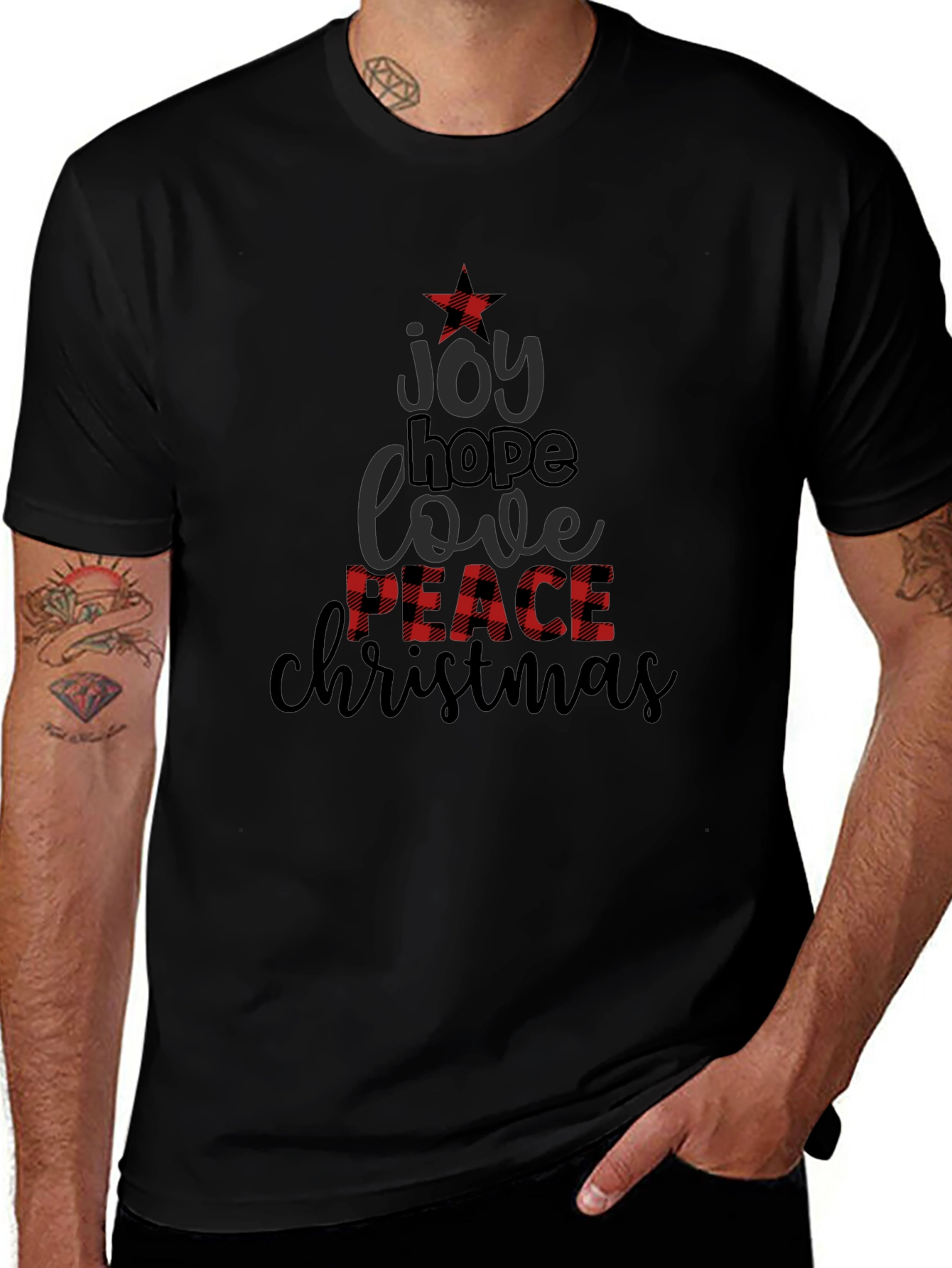 Festive Christmas Tree Graphic Tee