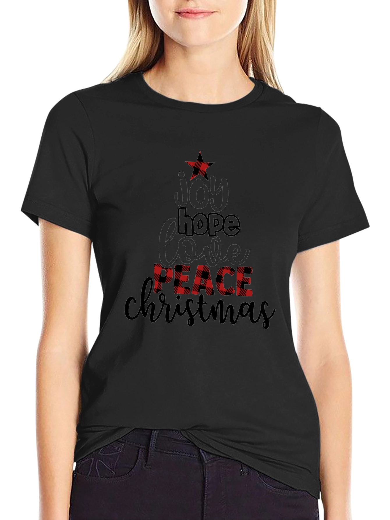 Festive Christmas Tree Graphic Tee