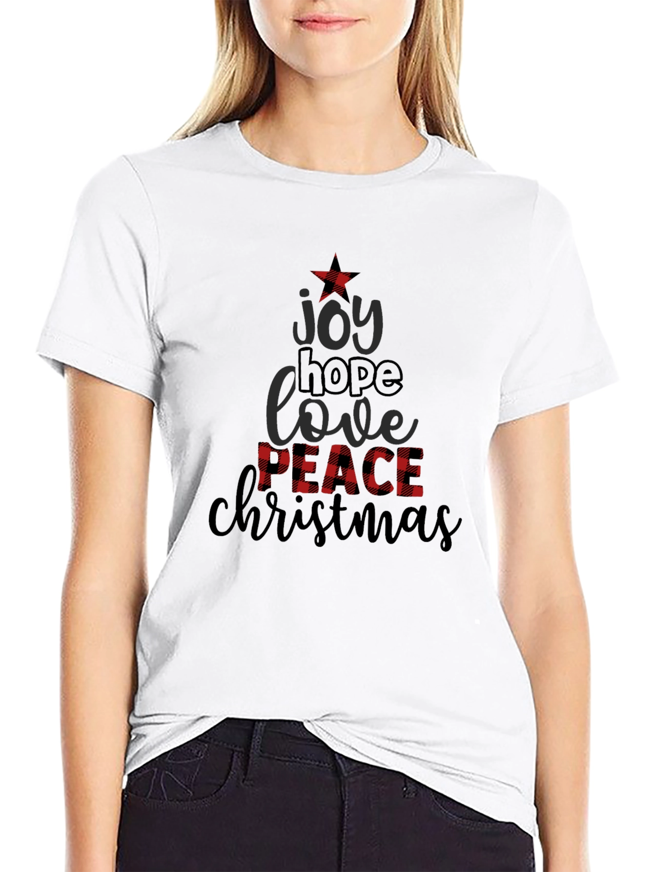 Festive Christmas Tree Graphic Tee