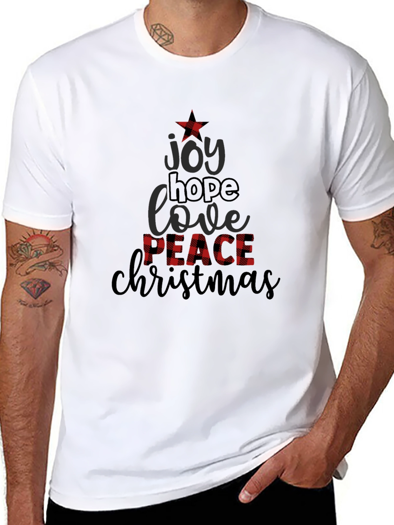 Festive Christmas Tree Graphic Tee