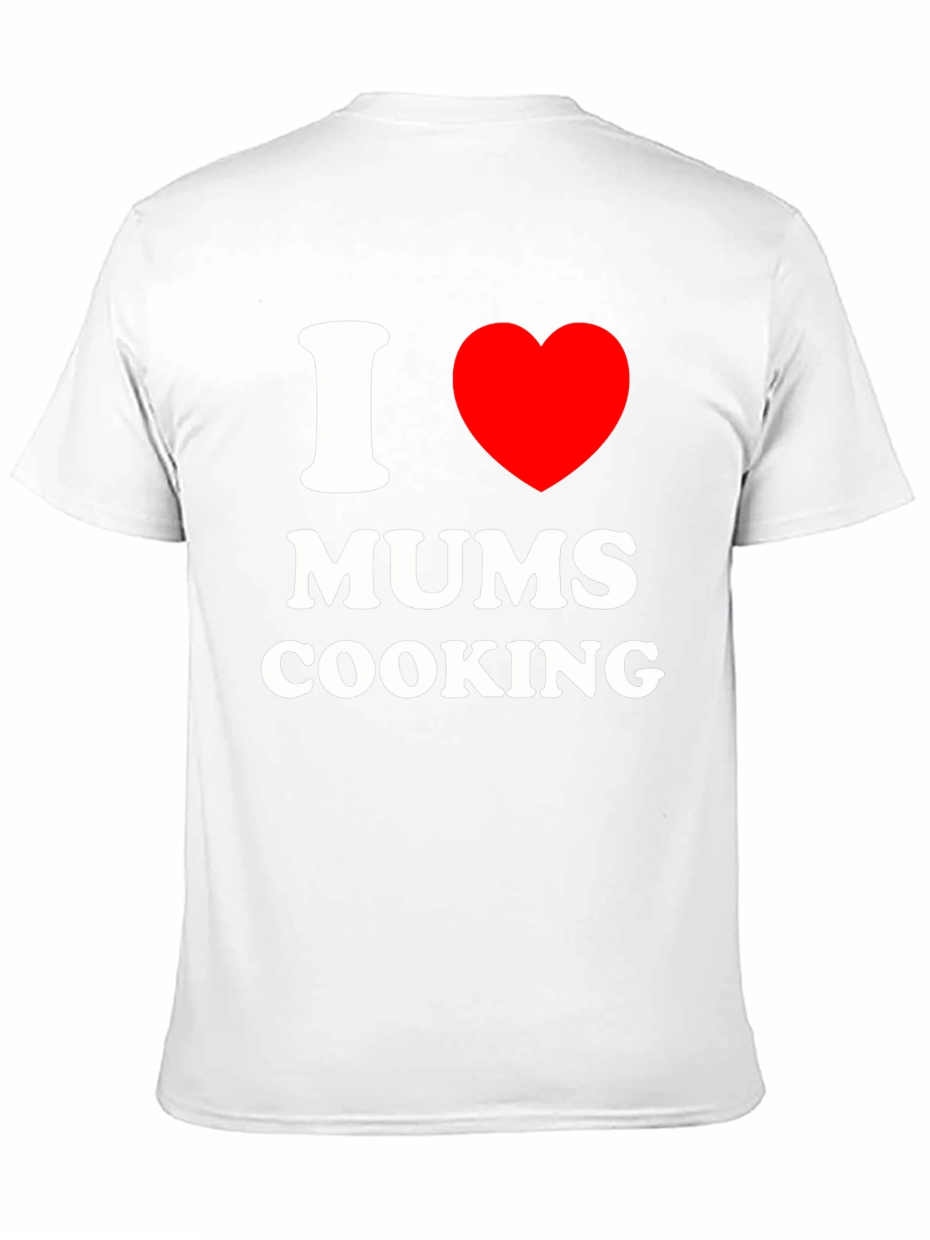 I Love Mums Cooking Black T-Shirt