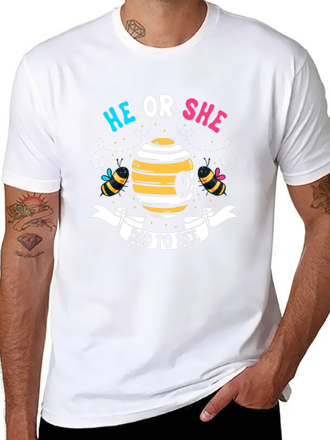 Dad To Bee Gender Reveal T-Shirt