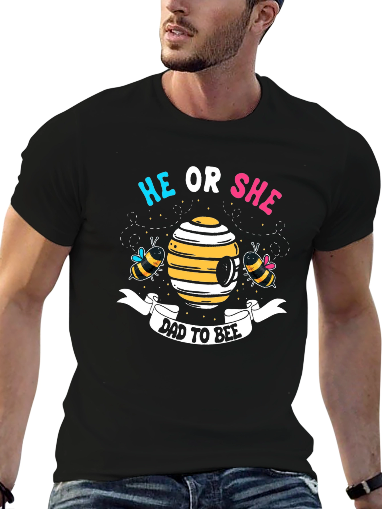 Dad To Bee Gender Reveal T-Shirt