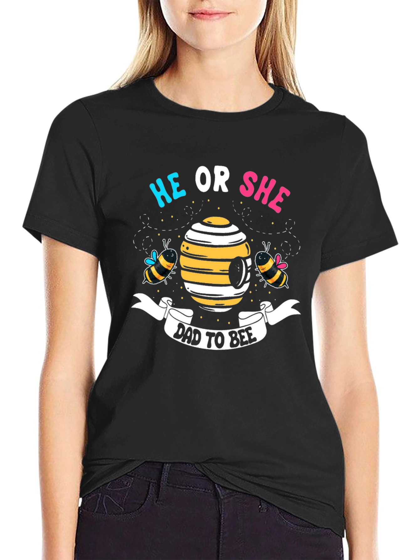Dad To Bee Gender Reveal T-Shirt