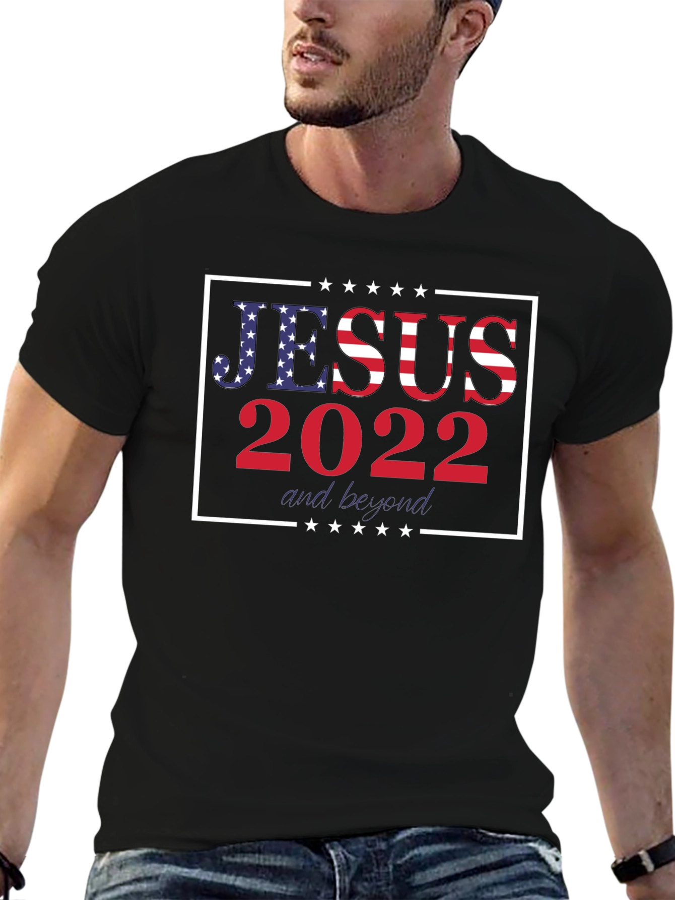 Jesus 2022 & Beyond Graphic Tee - Patriotic Shirt