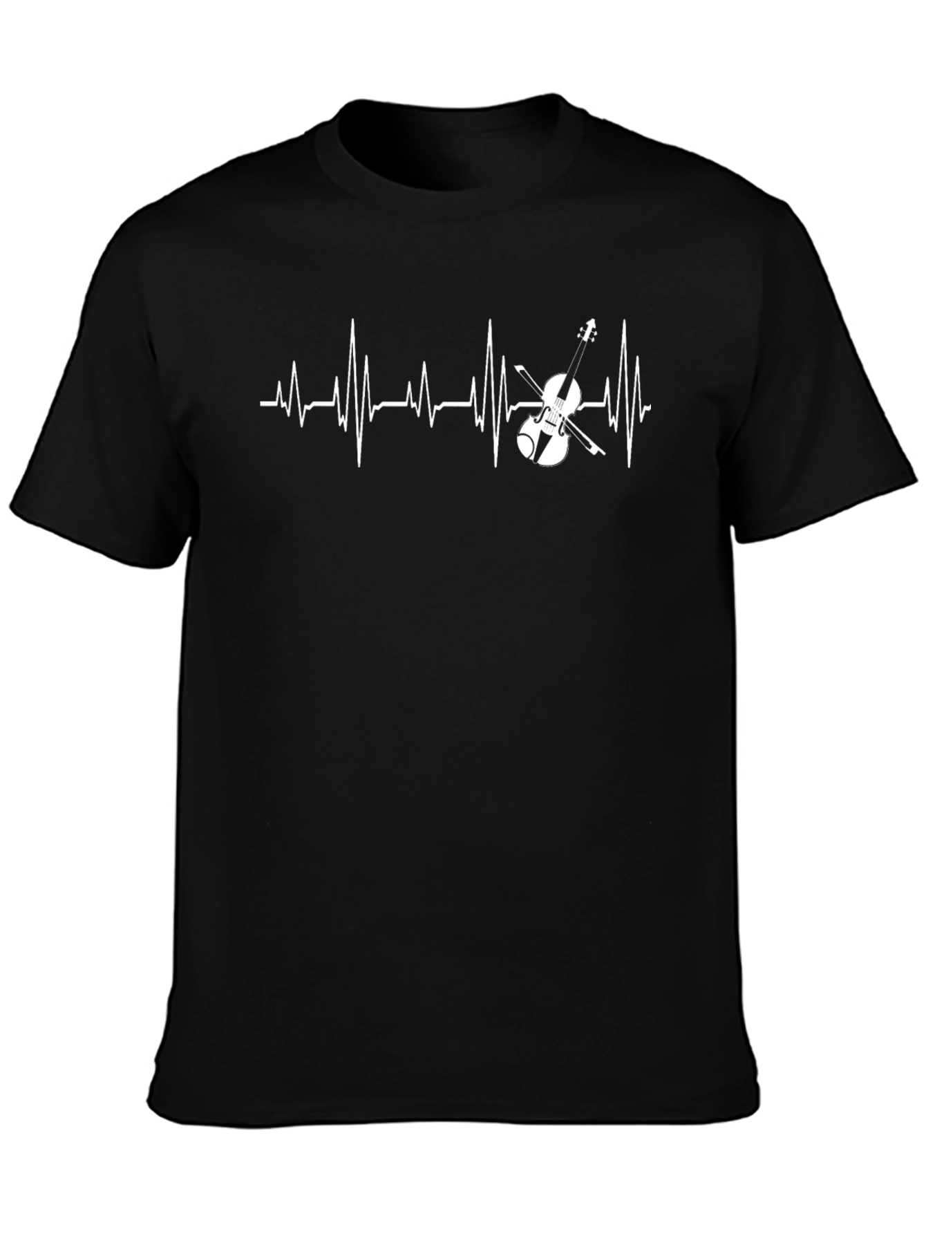 Violin Heartbeat Graphic Tee - Musicians T-Shirt