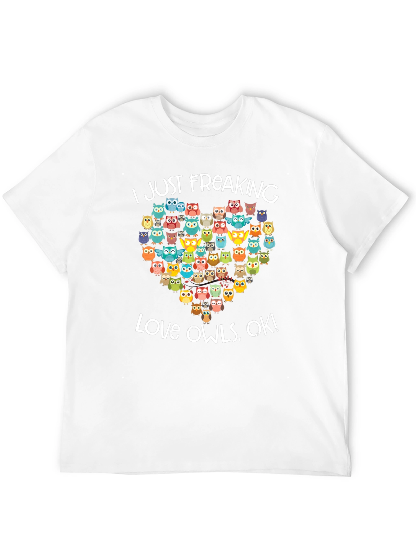 I Love Owls Graphic Tee Shirt