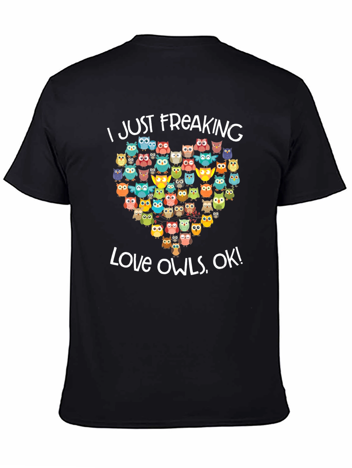 I Love Owls Graphic Tee Shirt