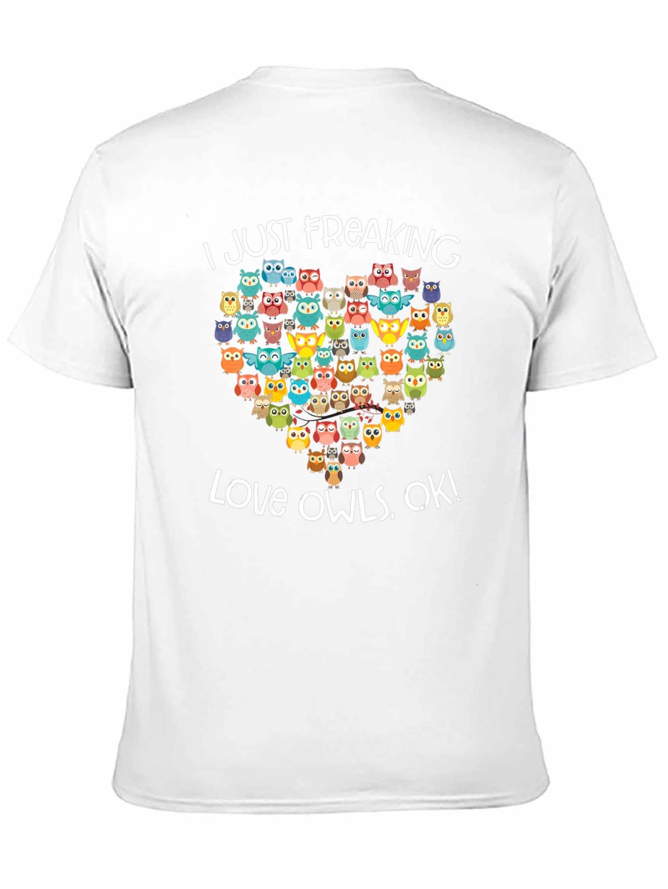 I Love Owls Graphic Tee Shirt