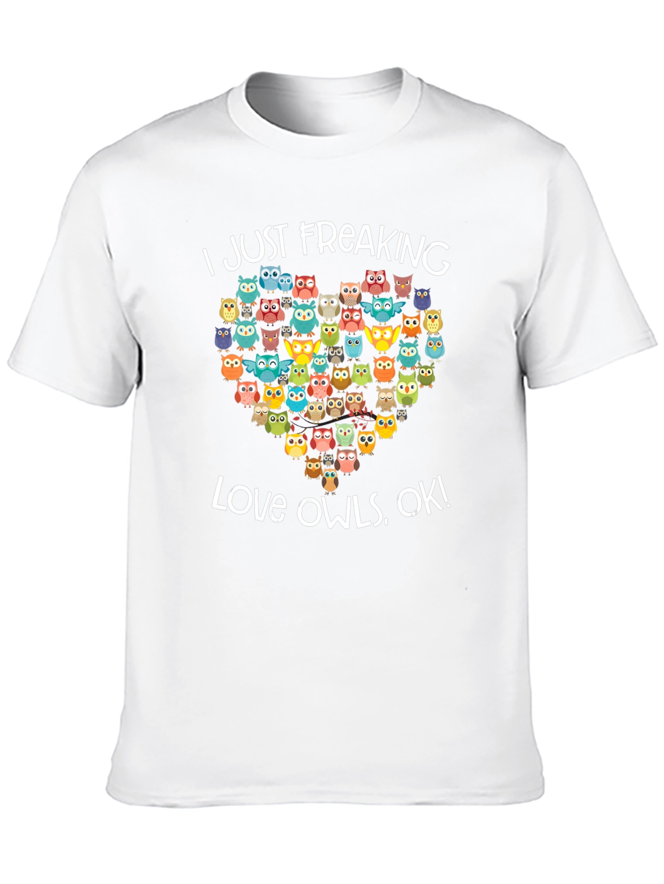 I Love Owls Graphic Tee Shirt