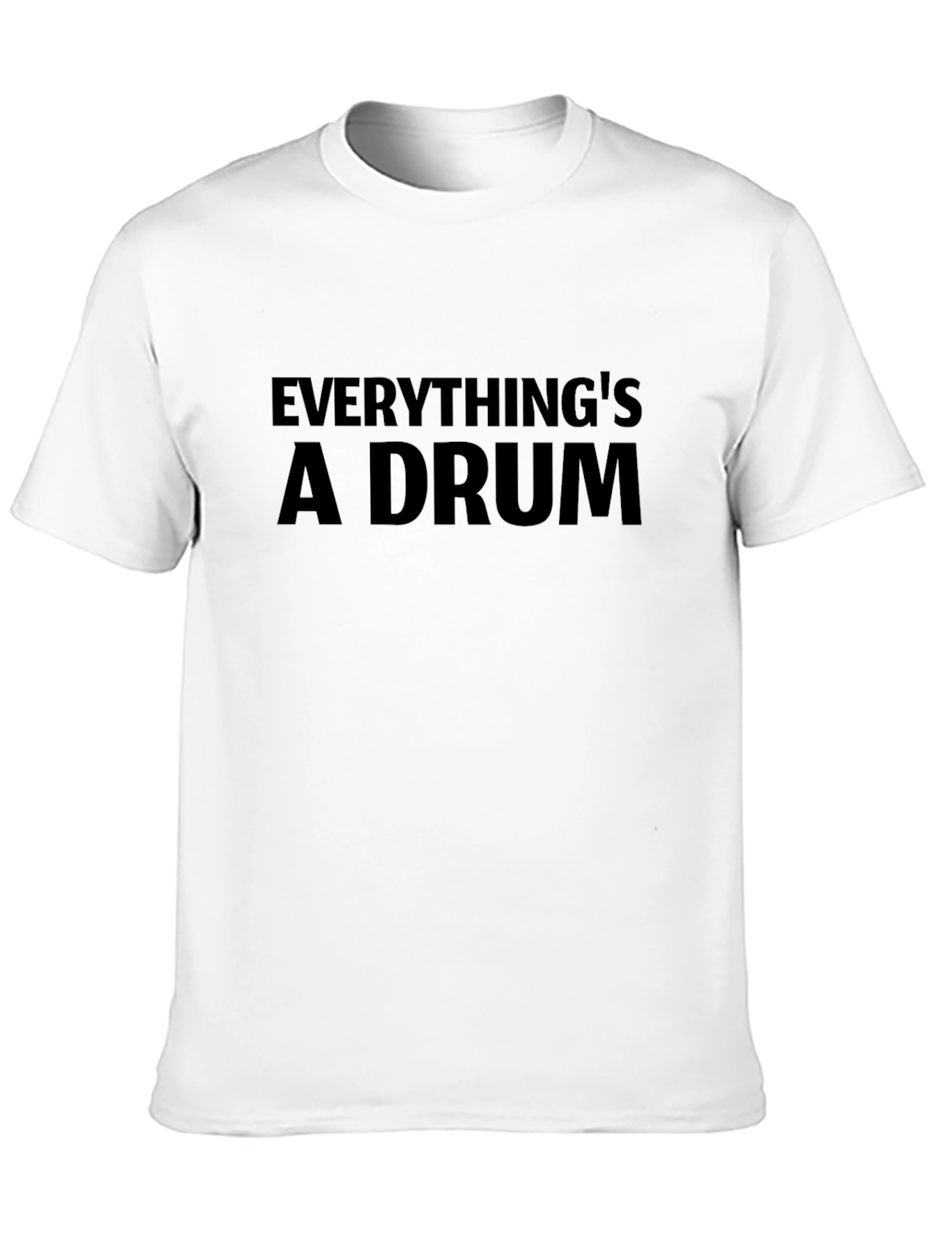 Everythings A Drum Black Graphic Tee