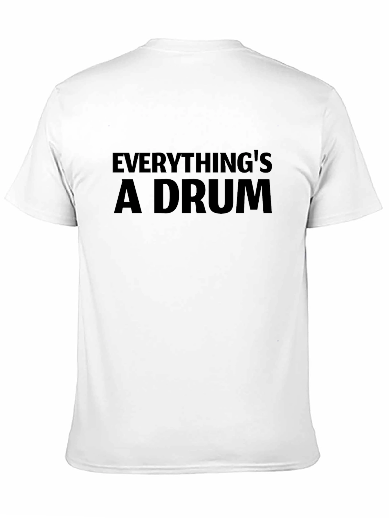 Everythings A Drum Black Graphic Tee