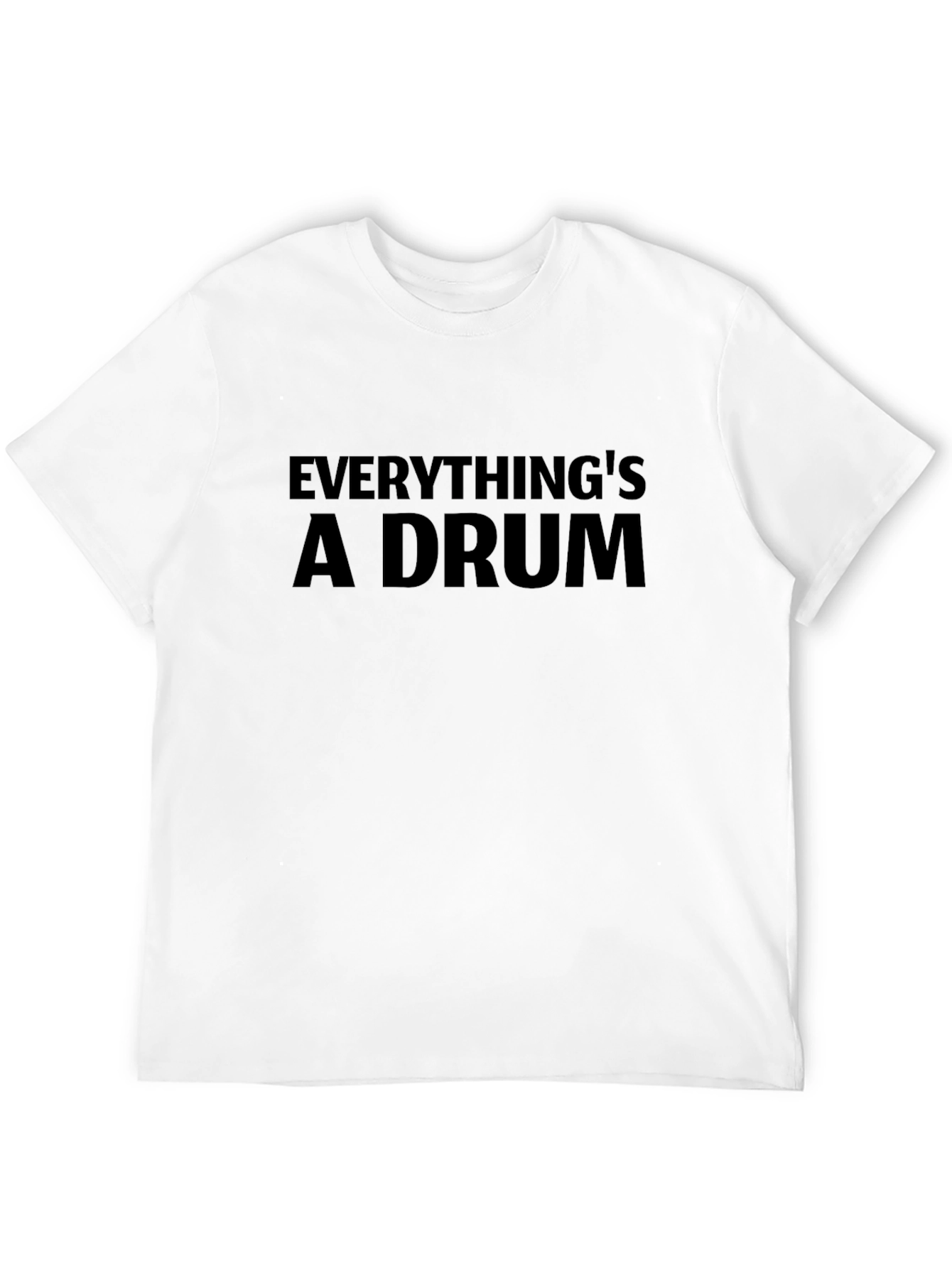 Everythings A Drum Black Graphic Tee