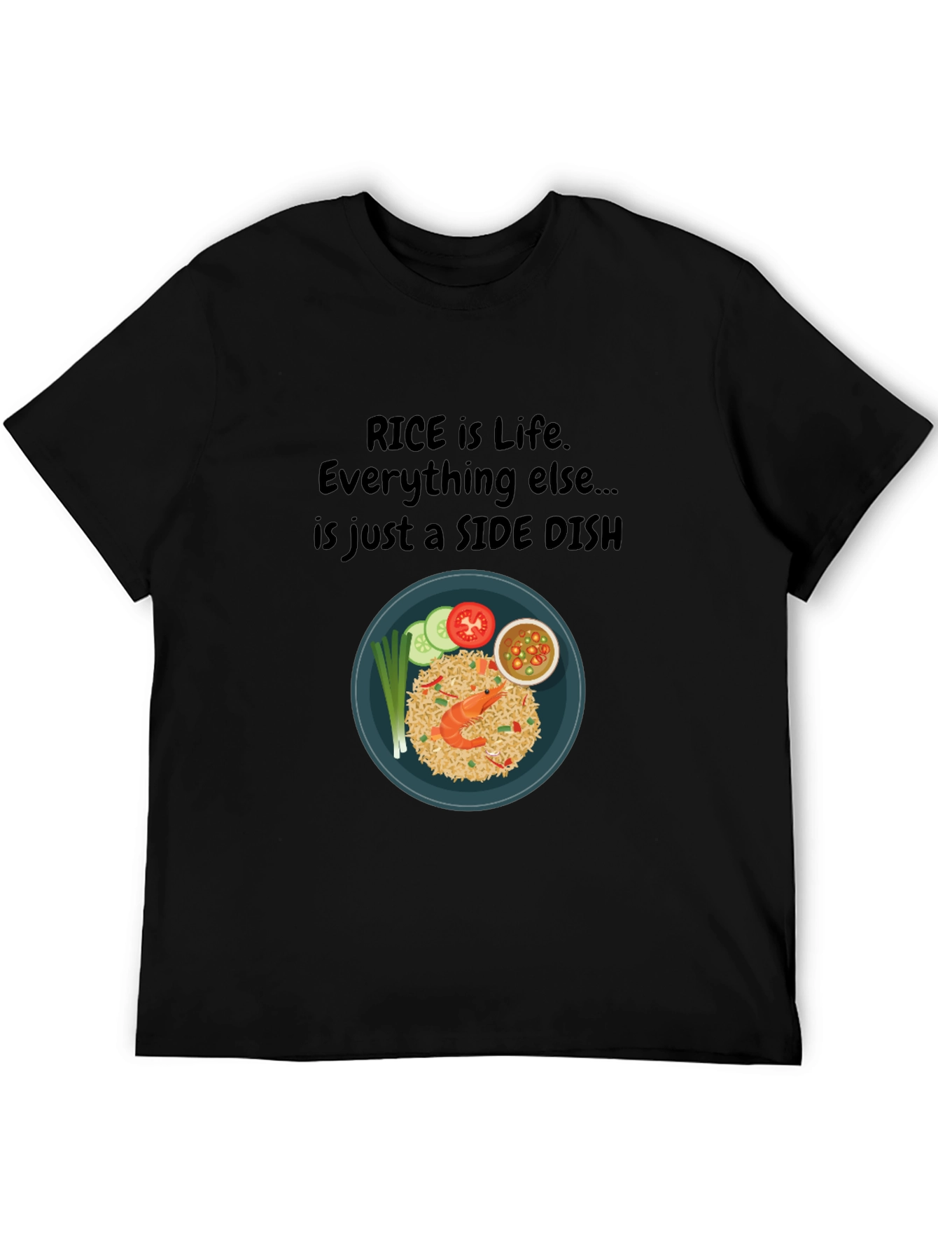 Rice is Life T-Shirt: Foodie Graphic Tee