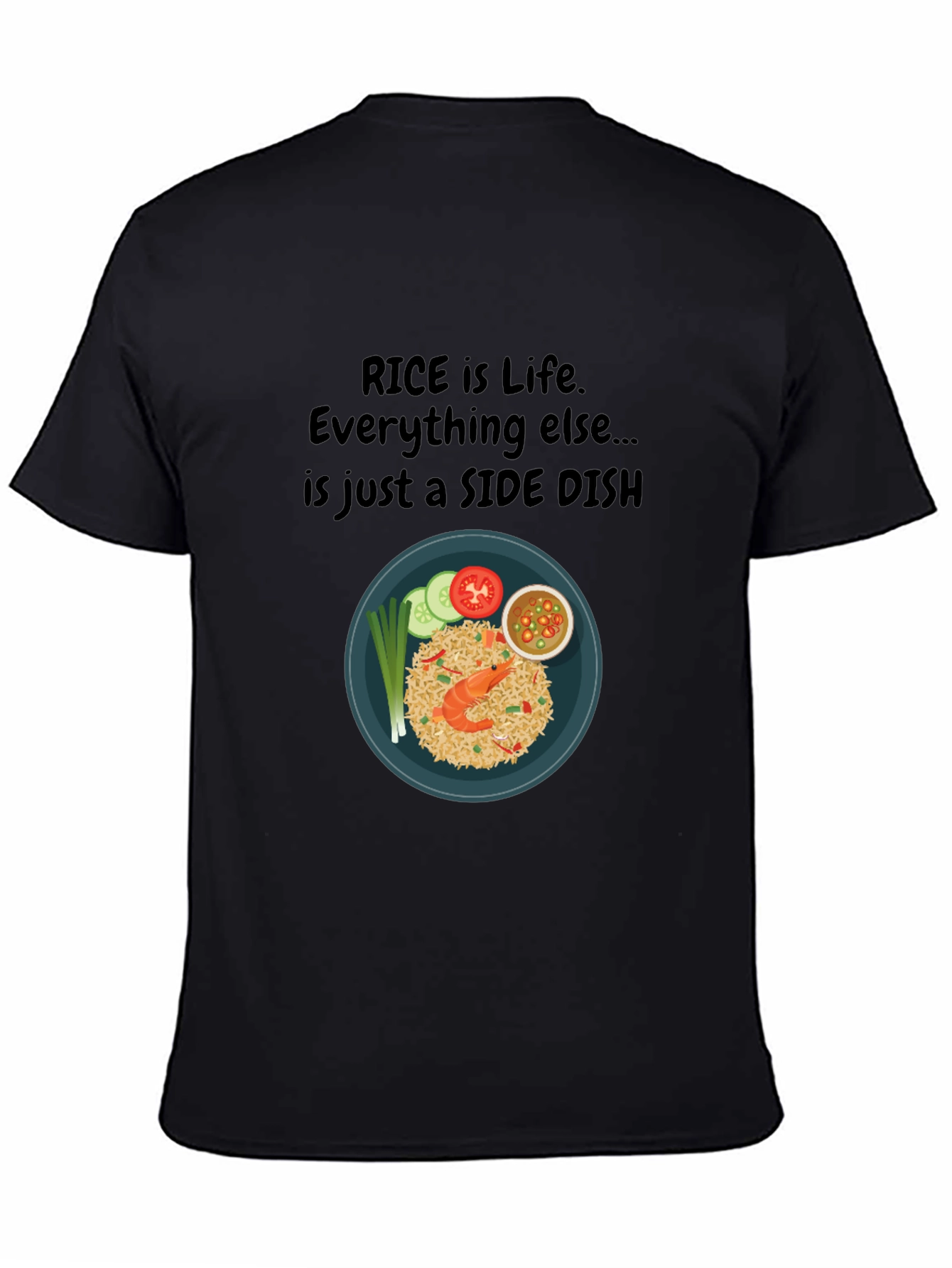 Rice is Life T-Shirt: Foodie Graphic Tee