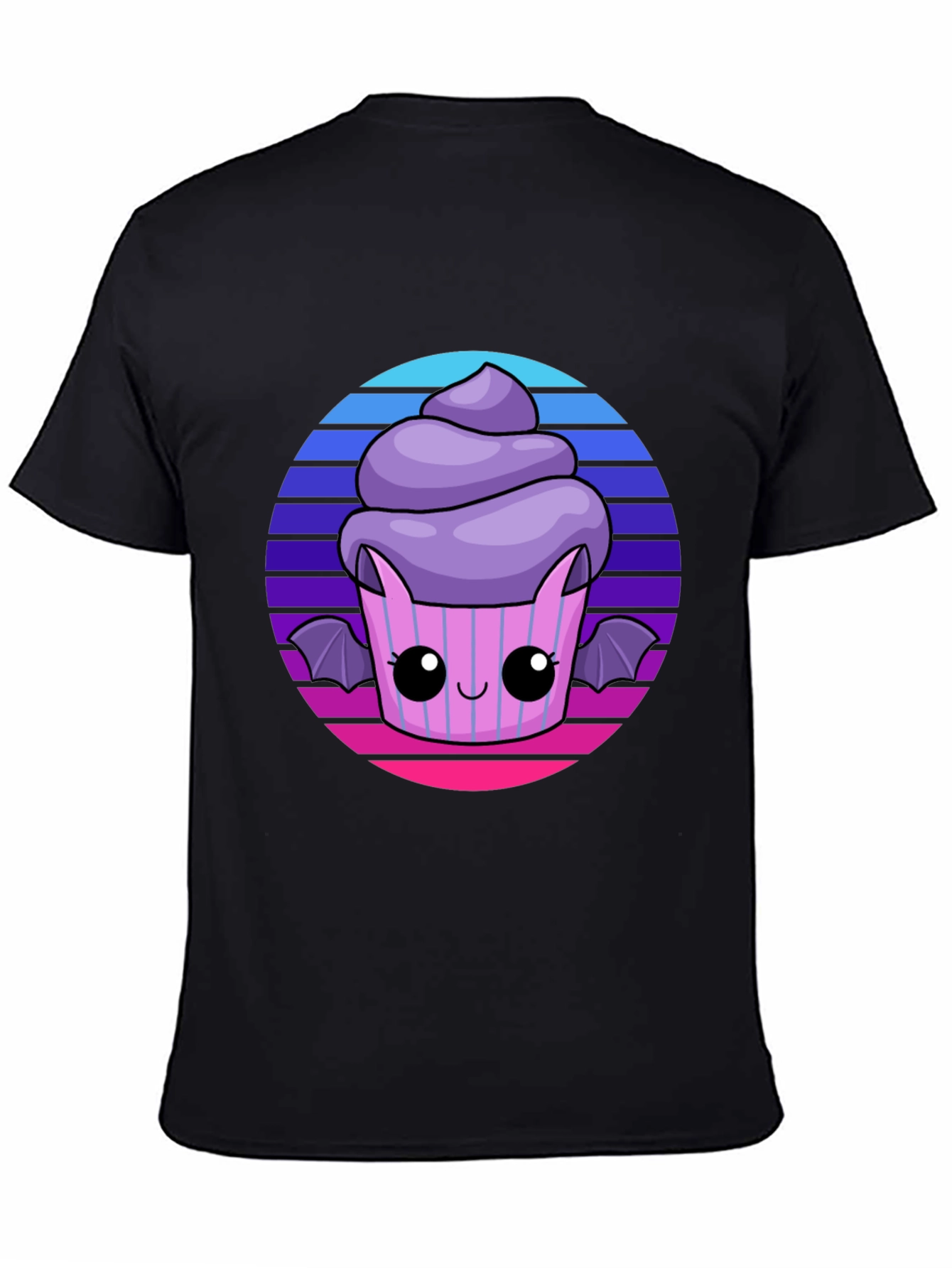 Cute Spooky Bat Cupcake Tee - Fun Halloween Shirt