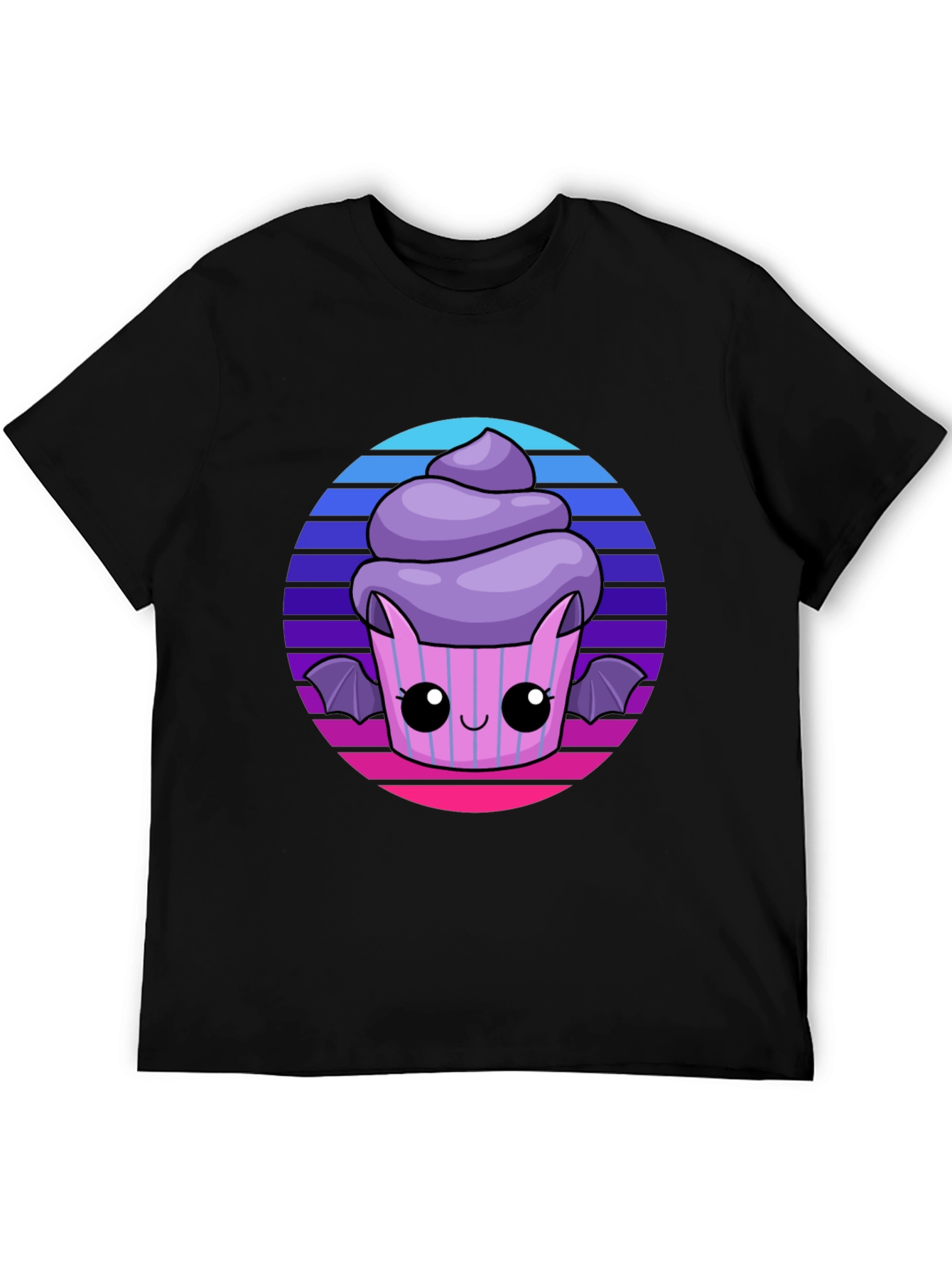Cute Spooky Bat Cupcake Tee - Fun Halloween Shirt