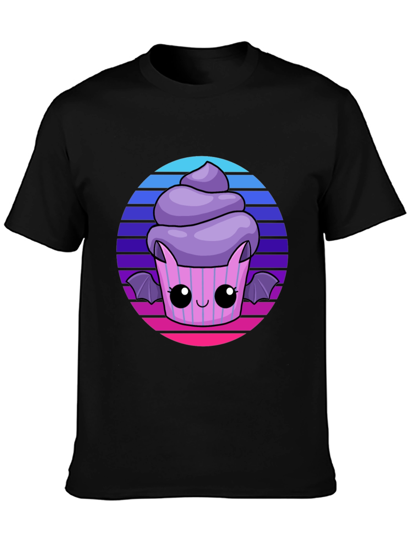 Cute Spooky Bat Cupcake Tee - Fun Halloween Shirt