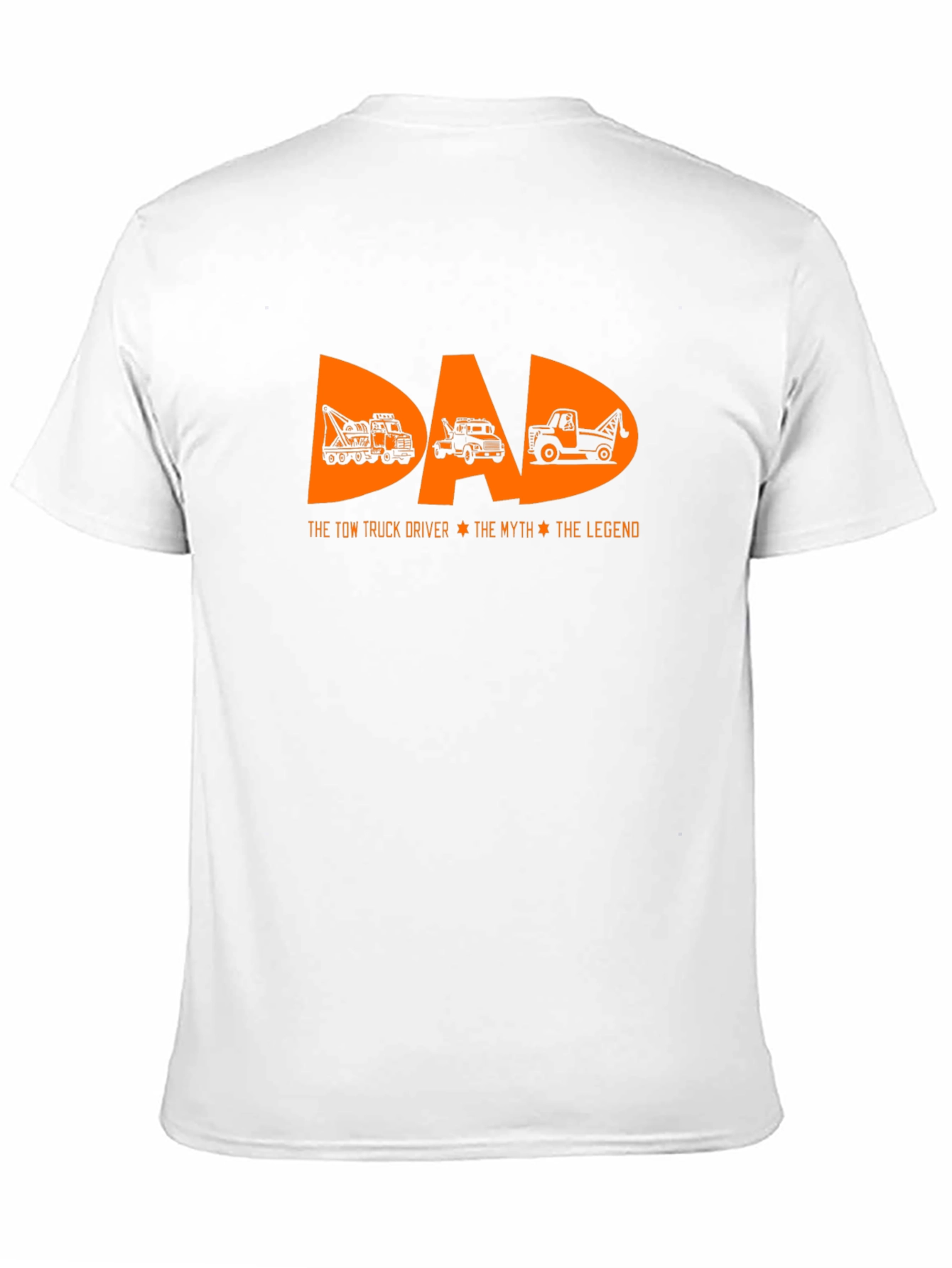 DAD Tow Truck Driver T-Shirt Black