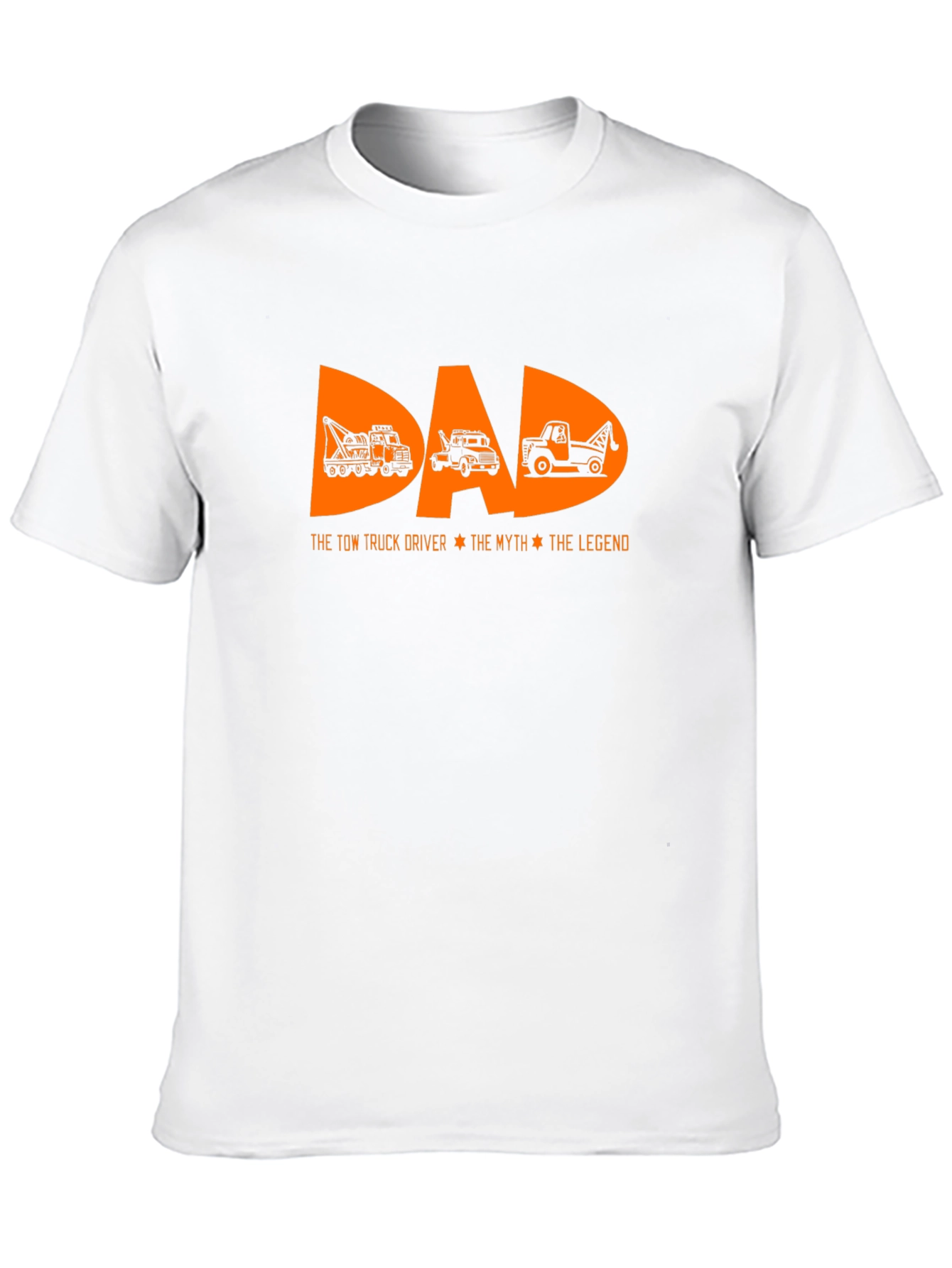 DAD Tow Truck Driver T-Shirt Black