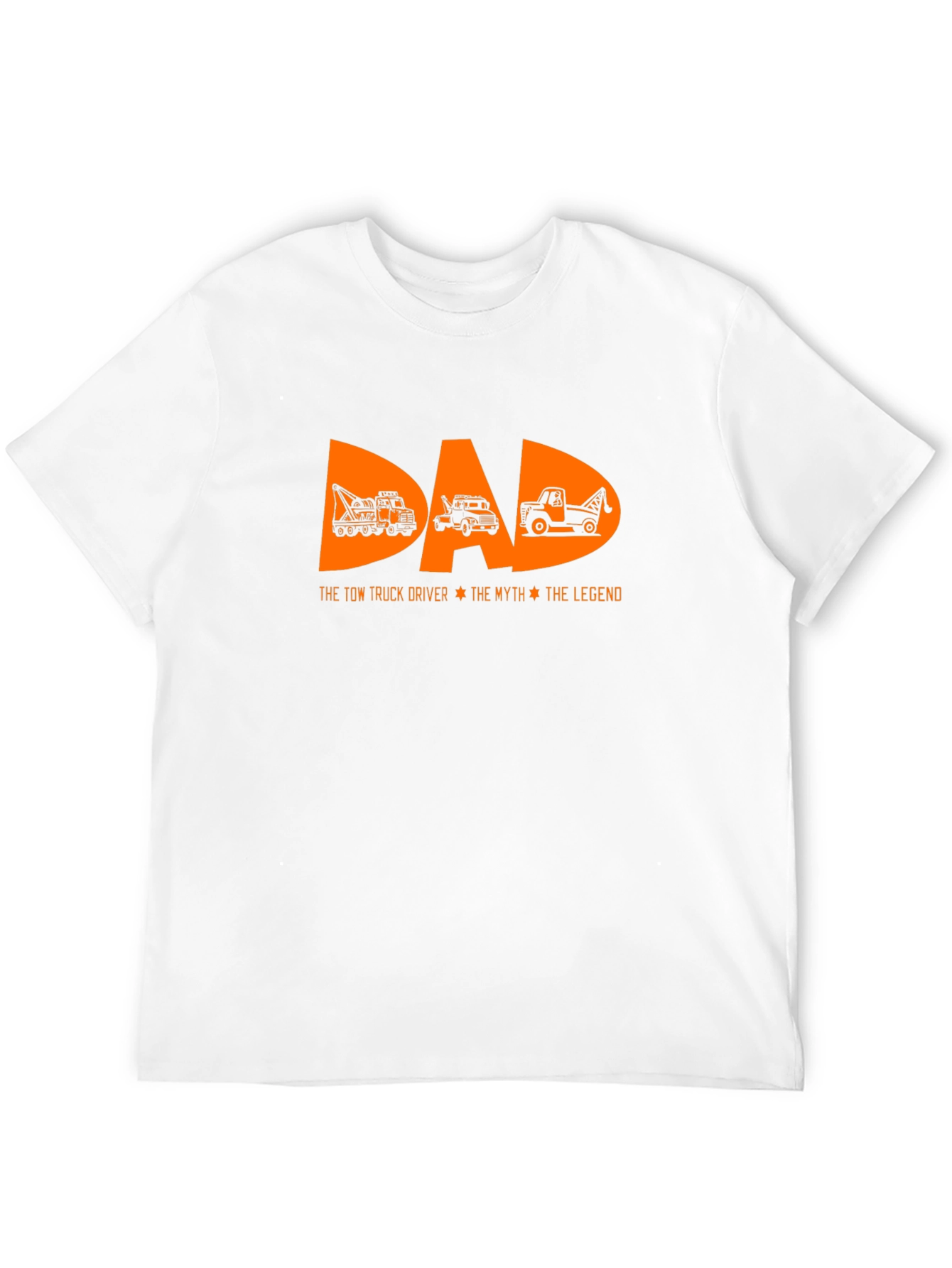 DAD Tow Truck Driver T-Shirt Black