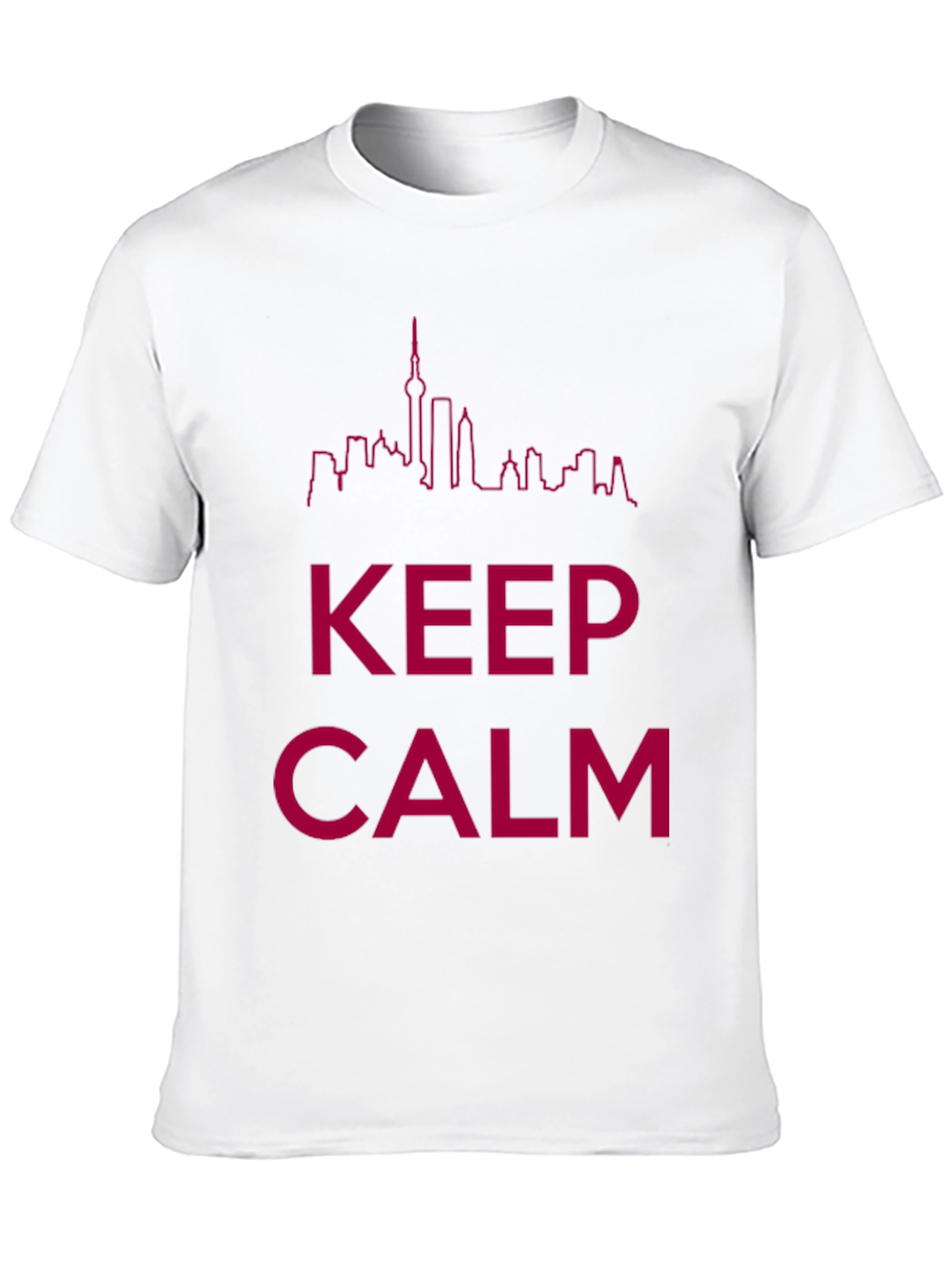 Keep Calm Skyline Graphic Tee - Black
