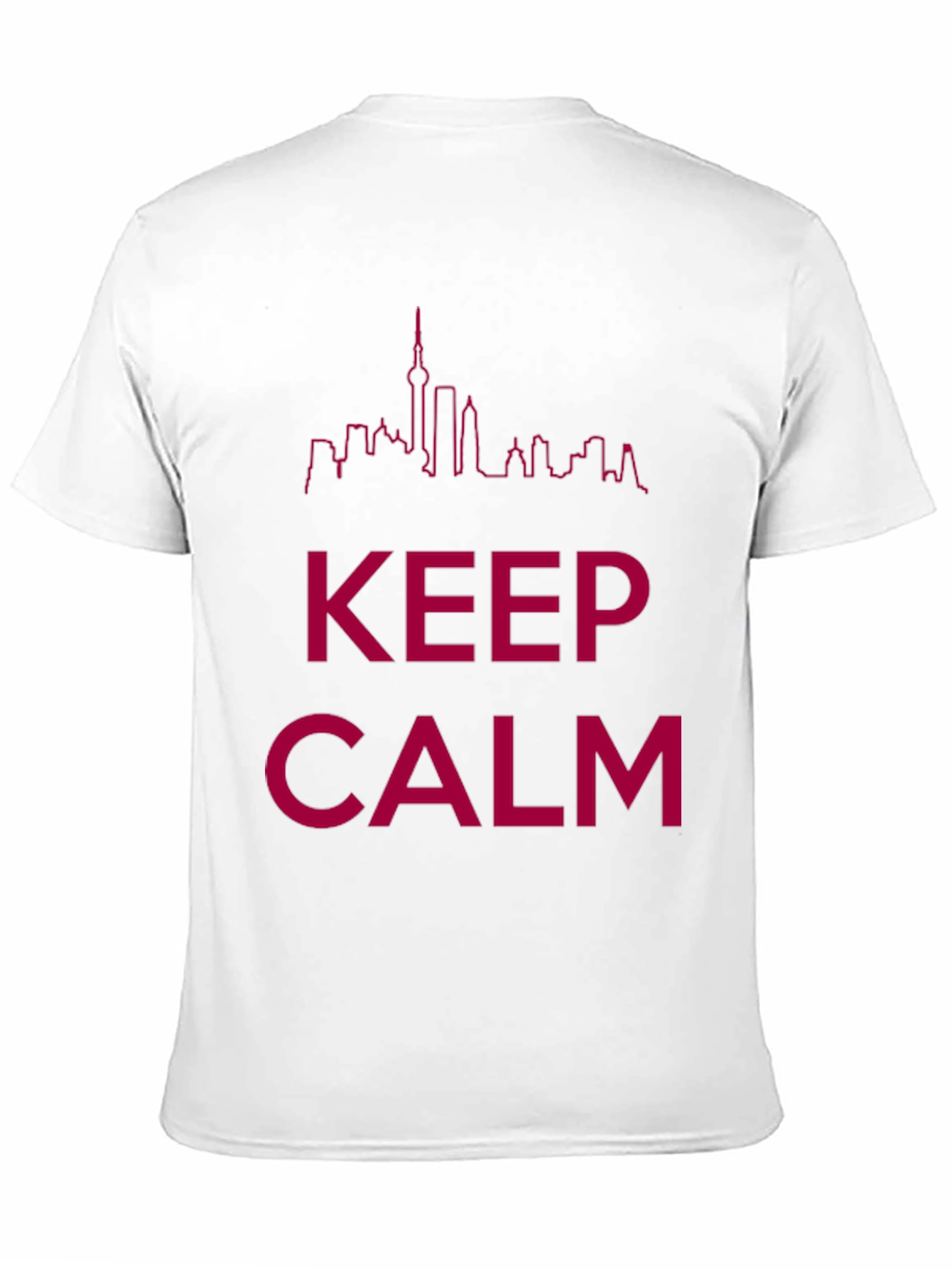 Keep Calm Skyline Graphic Tee - Black