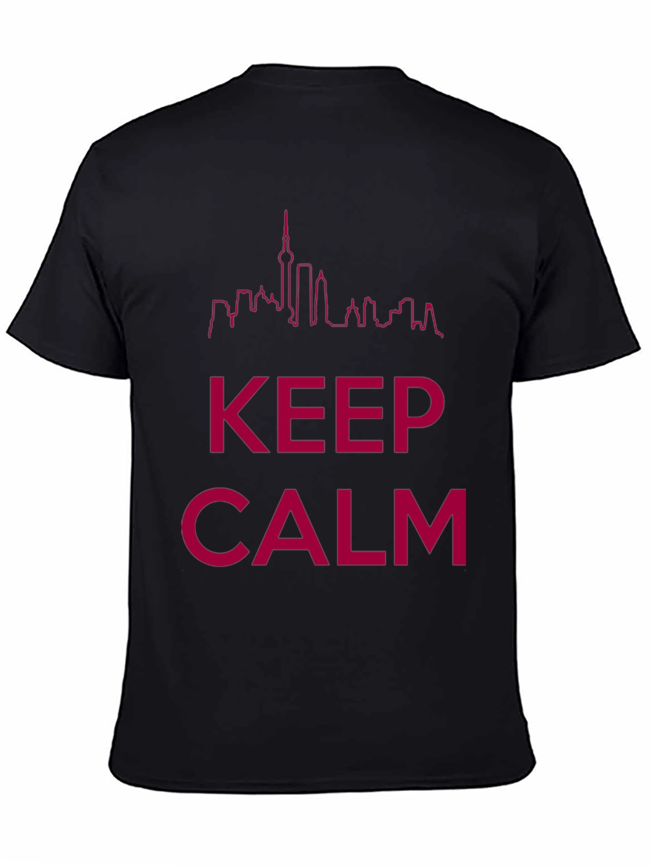 Keep Calm Skyline Graphic Tee - Black