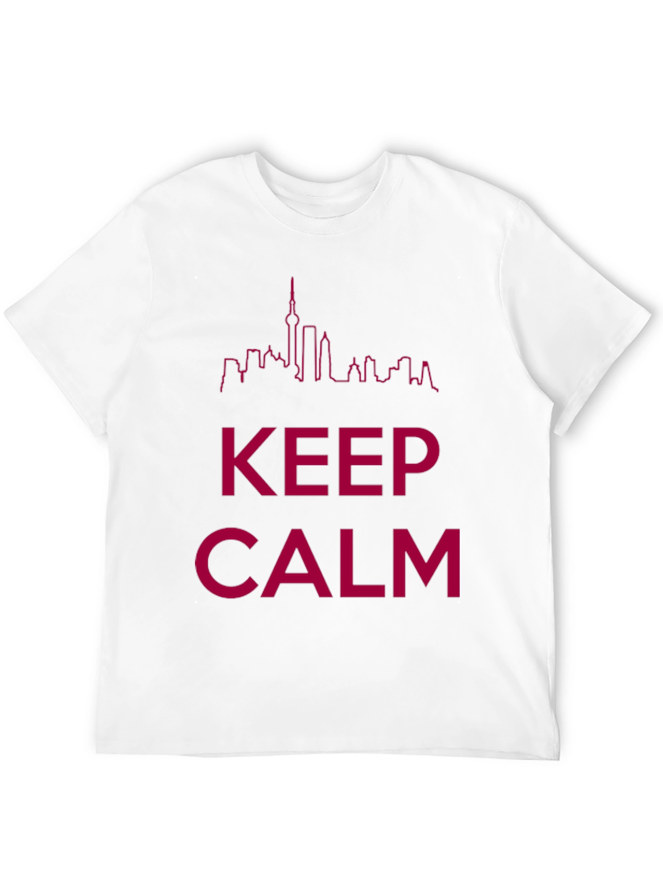 Keep Calm Skyline Graphic Tee - Black
