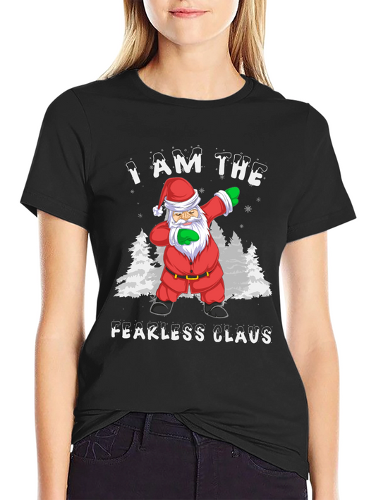 Fearless Claus Dabbing Santa Graphic Tee