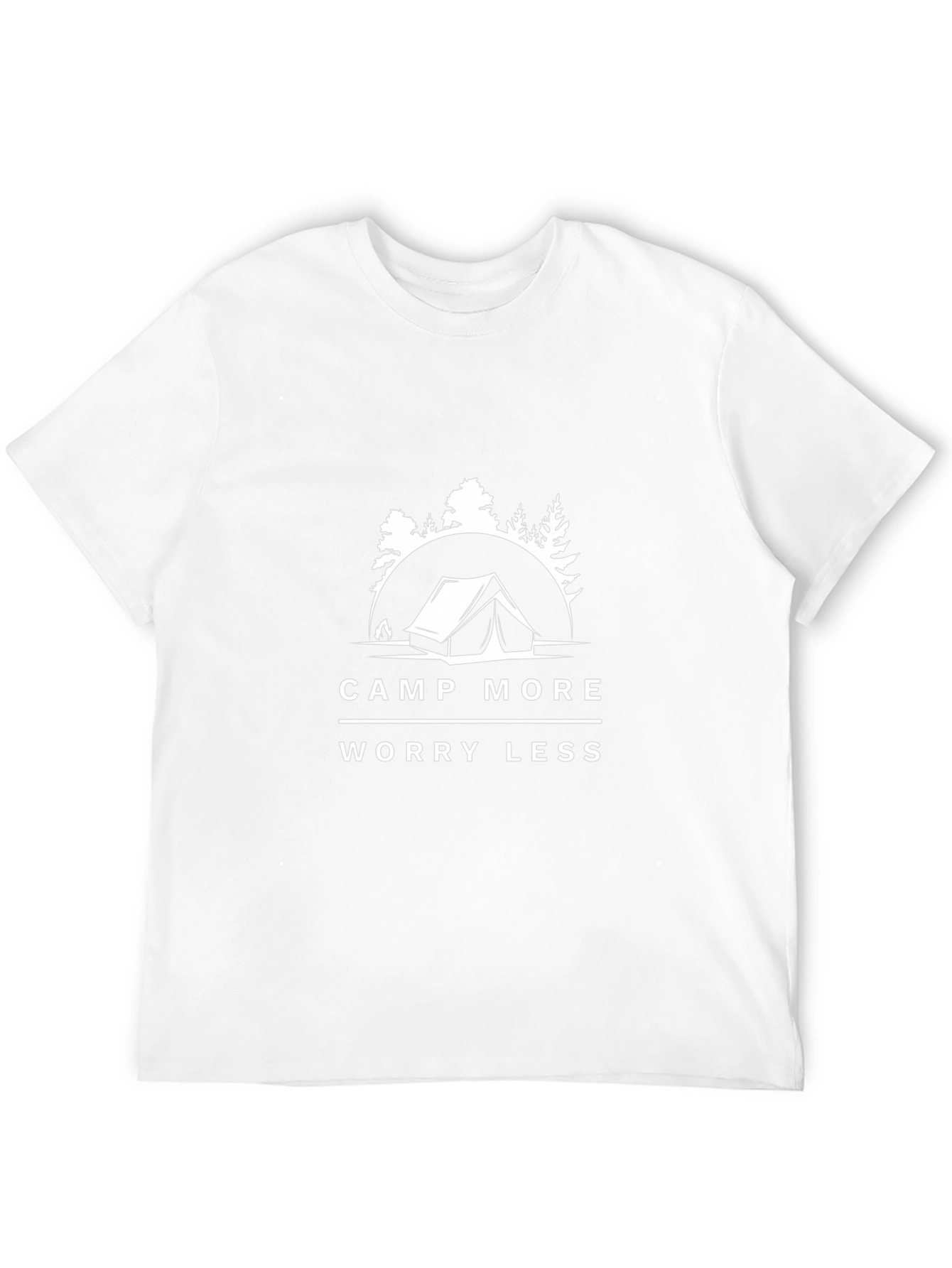 Camp More Worry Less T-Shirt - Black