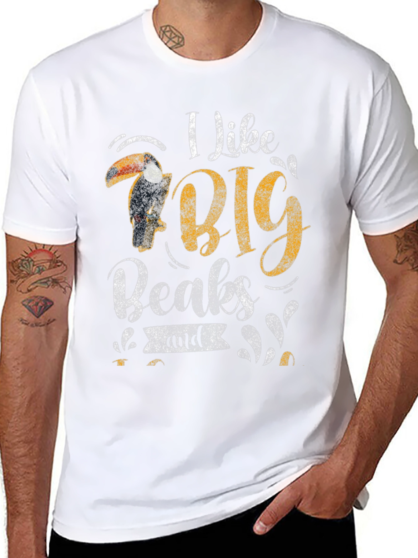 I Like Big Beaks T-Shirt - Toucan Graphic Tee