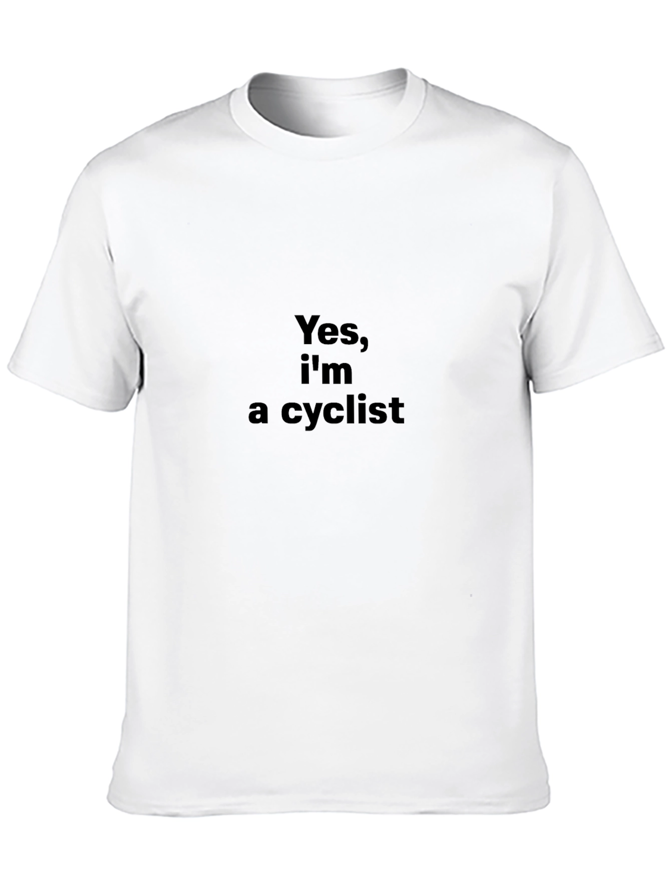 Yes Im a Cyclist T-Shirt - Black