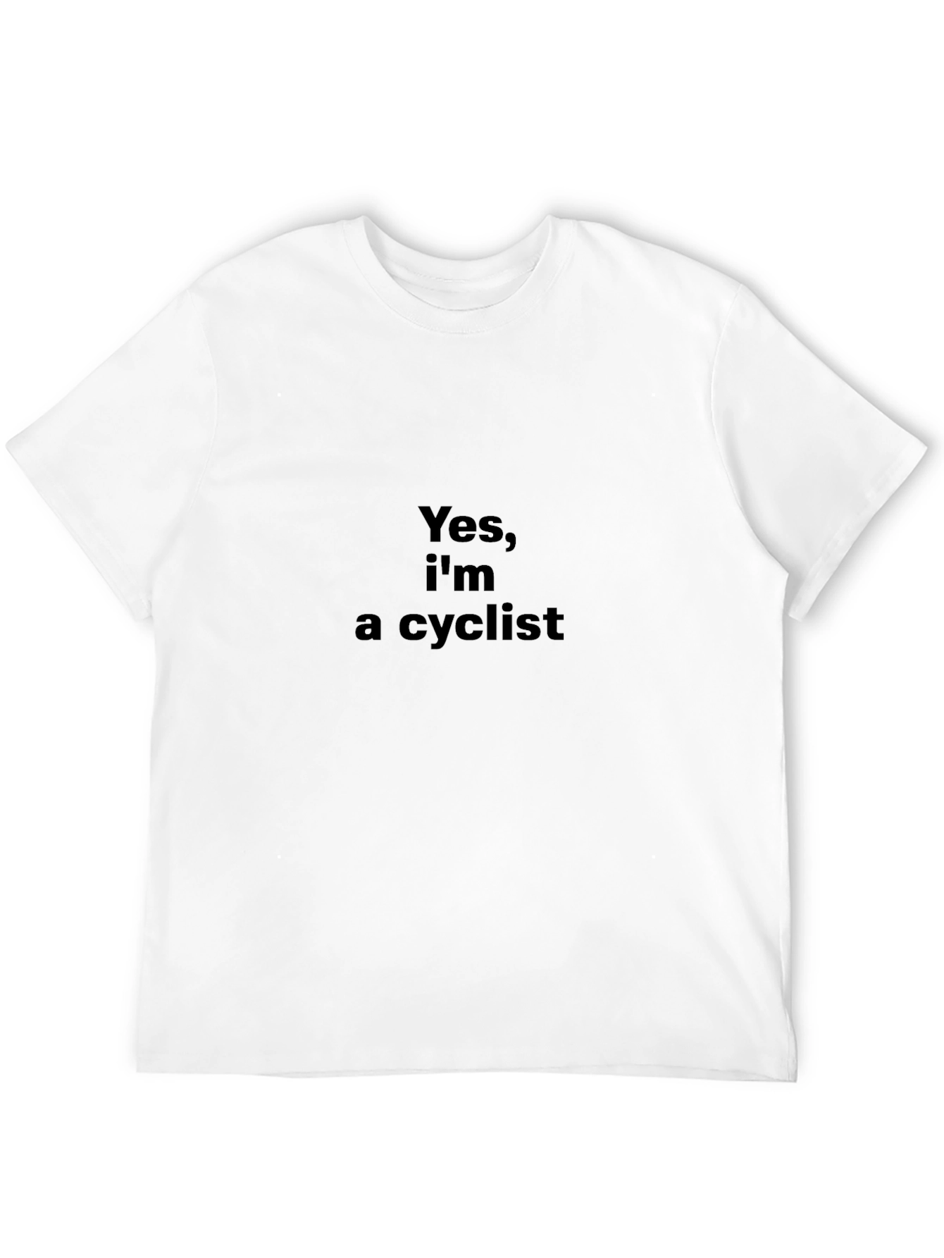 Yes Im a Cyclist T-Shirt - Black