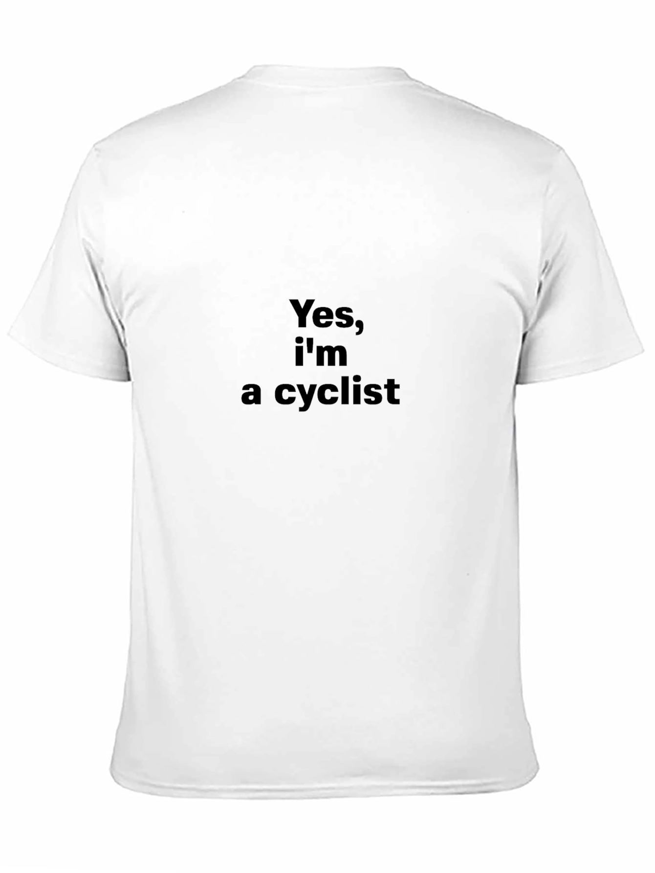 Yes Im a Cyclist T-Shirt - Black