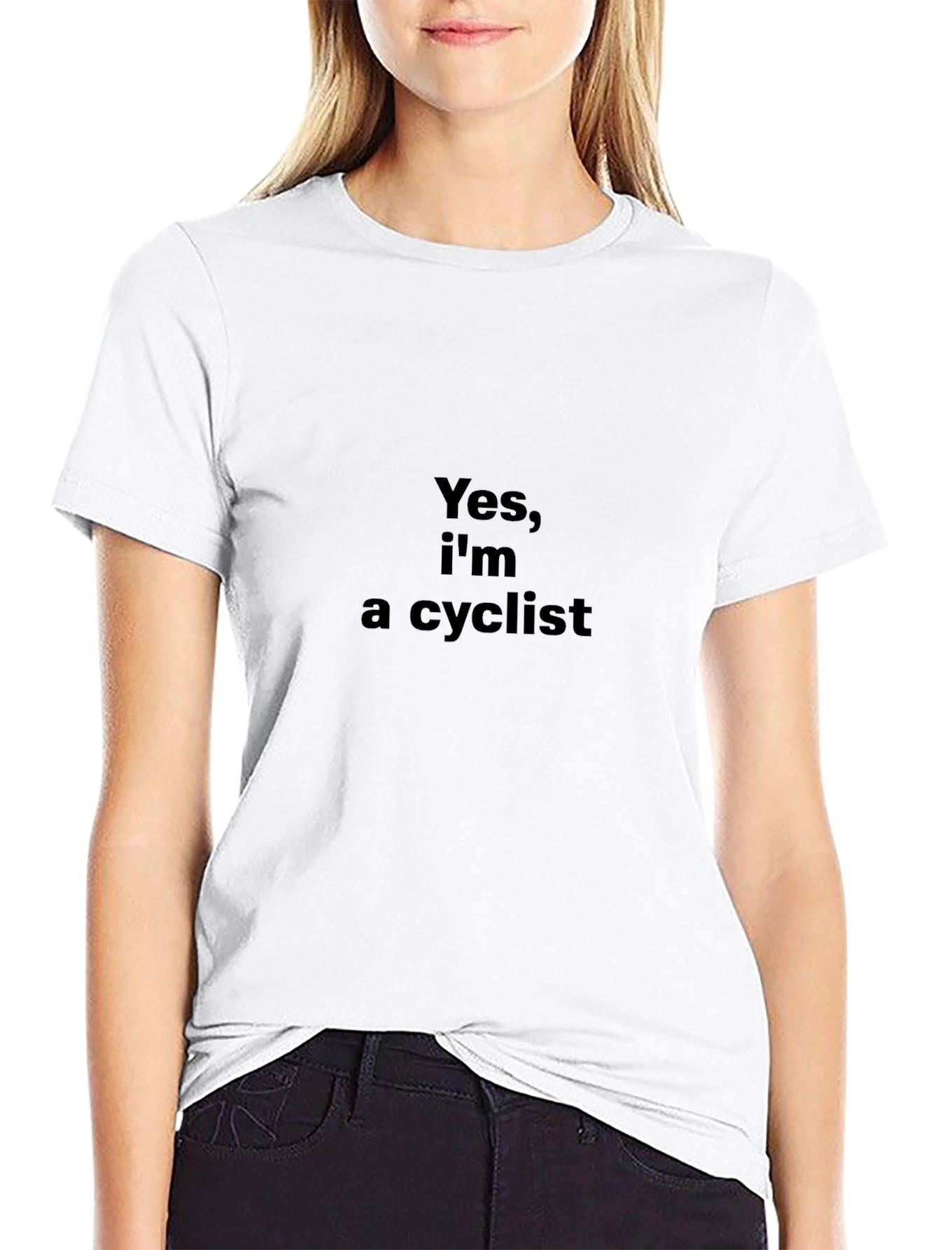 Yes Im a Cyclist T-Shirt - Black
