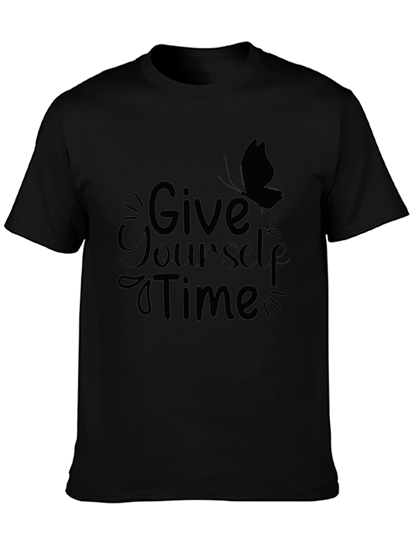Give Yourself Time T-Shirt - Butterfly Design