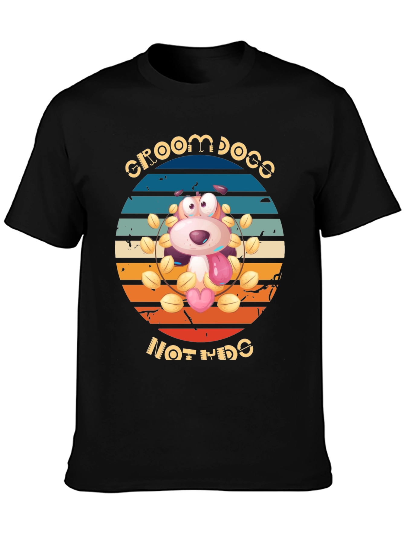 Groom Dogs Not Kids Graphic Tee