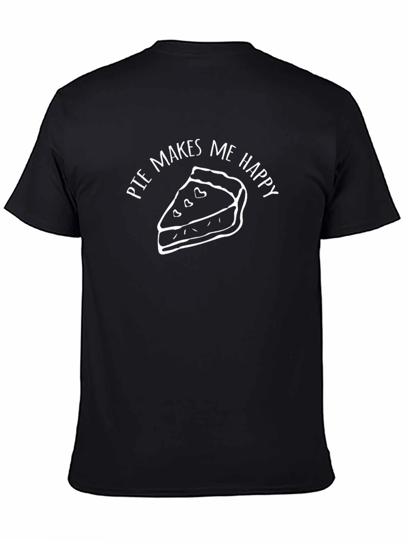 Pie Makes Me Happy T-Shirt - Funny Foodie Tee