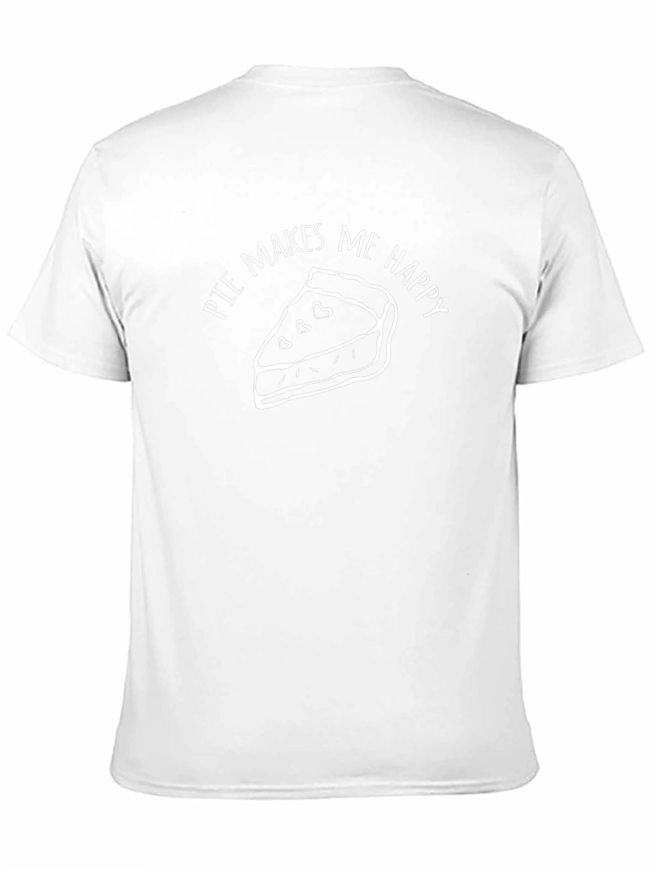 Pie Makes Me Happy T-Shirt - Funny Foodie Tee