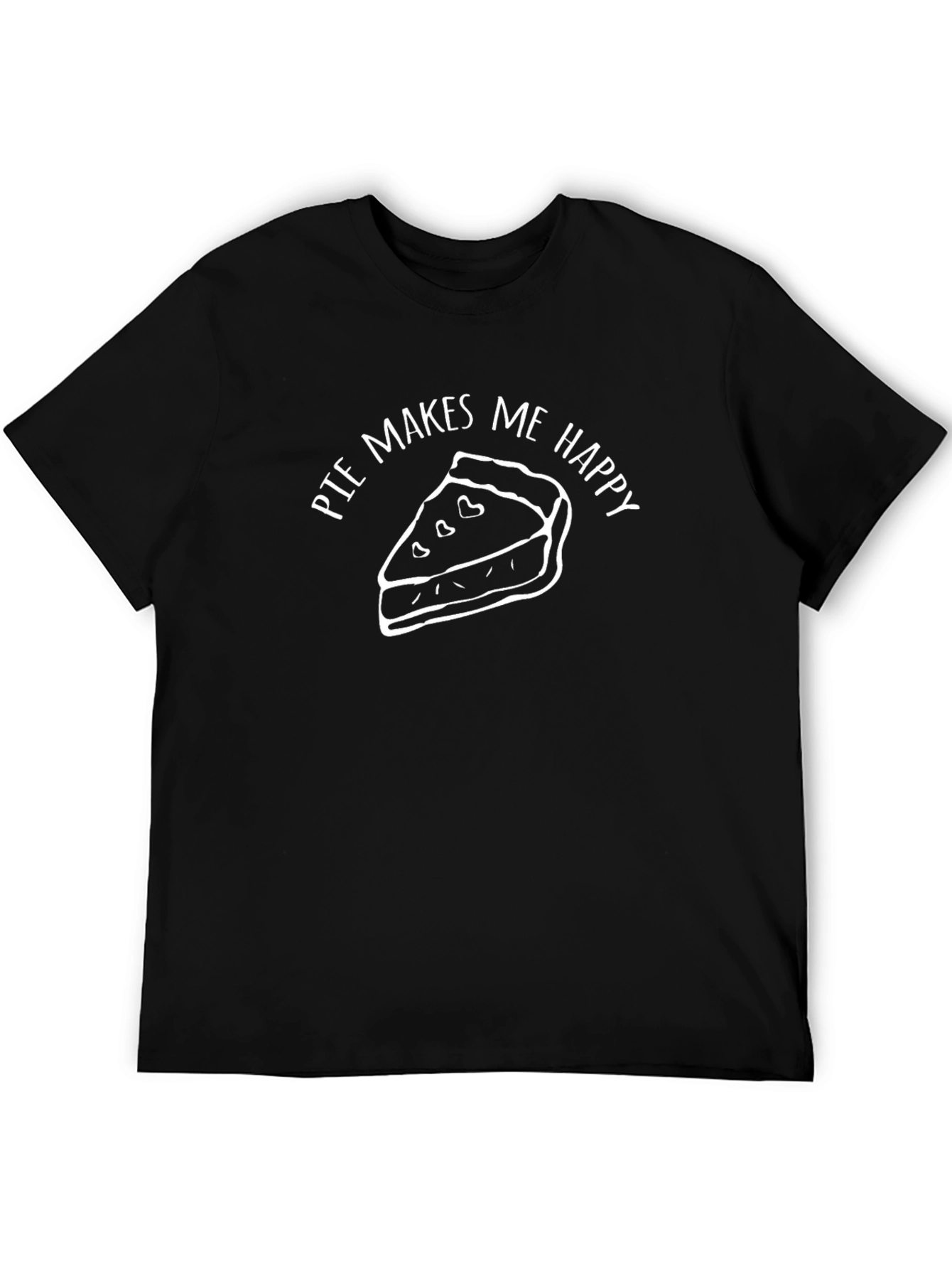 Pie Makes Me Happy T-Shirt - Funny Foodie Tee