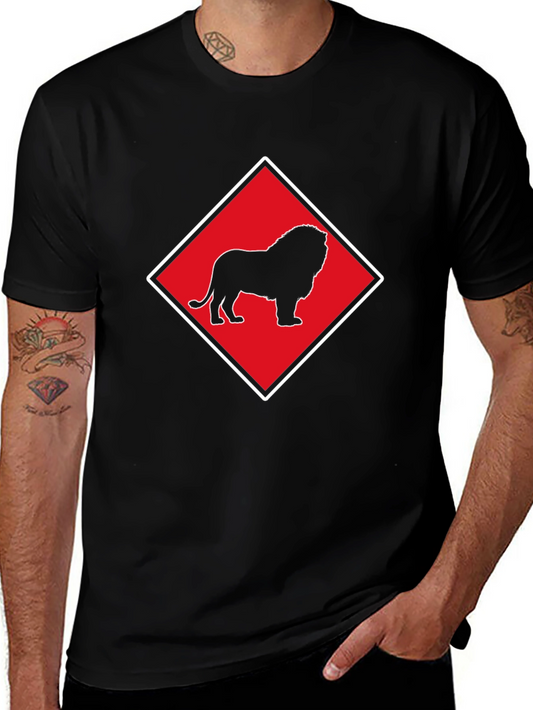 Lion Emblem Black T-Shirt