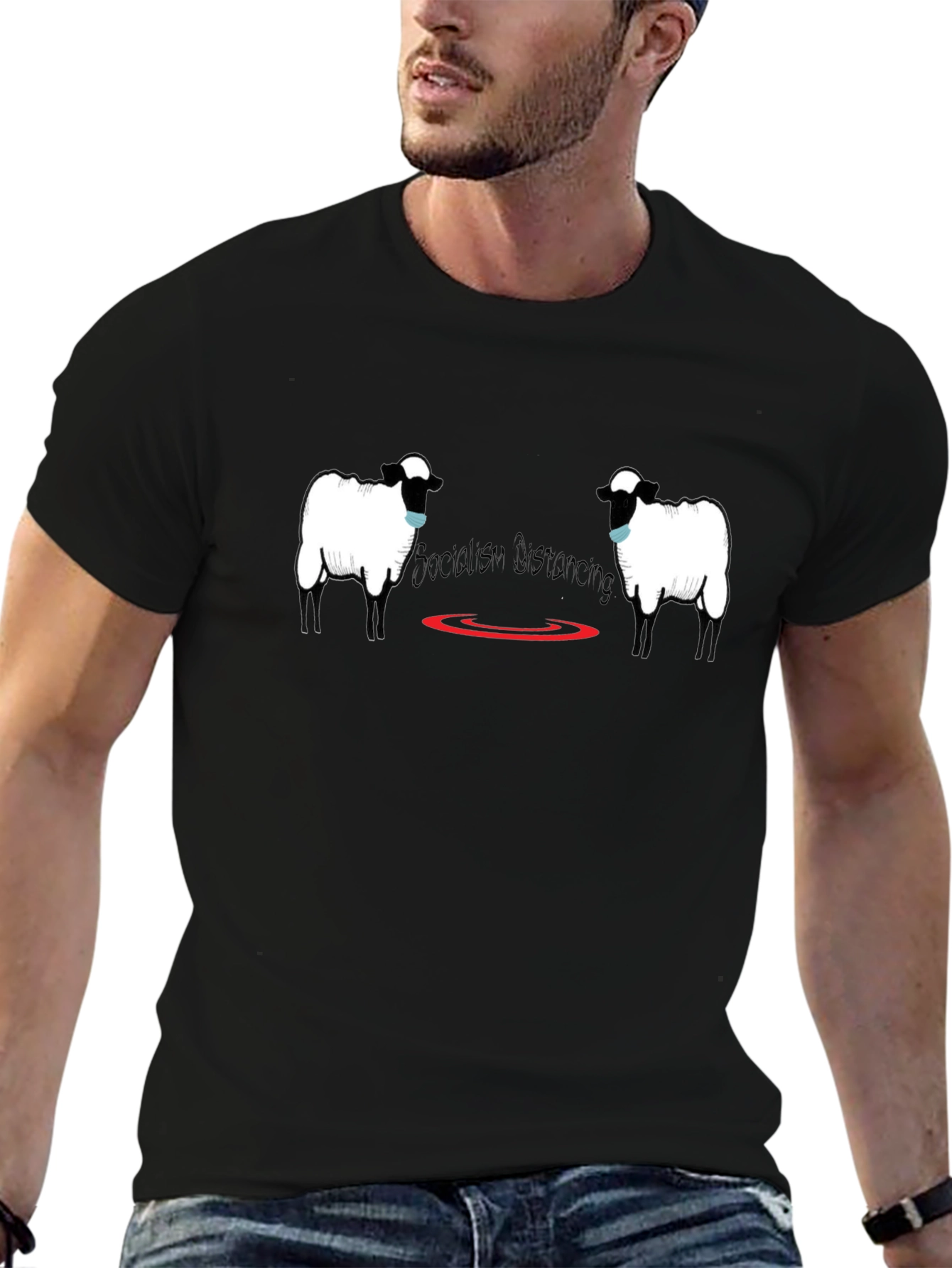 Social Distancing Sheep T-Shirt