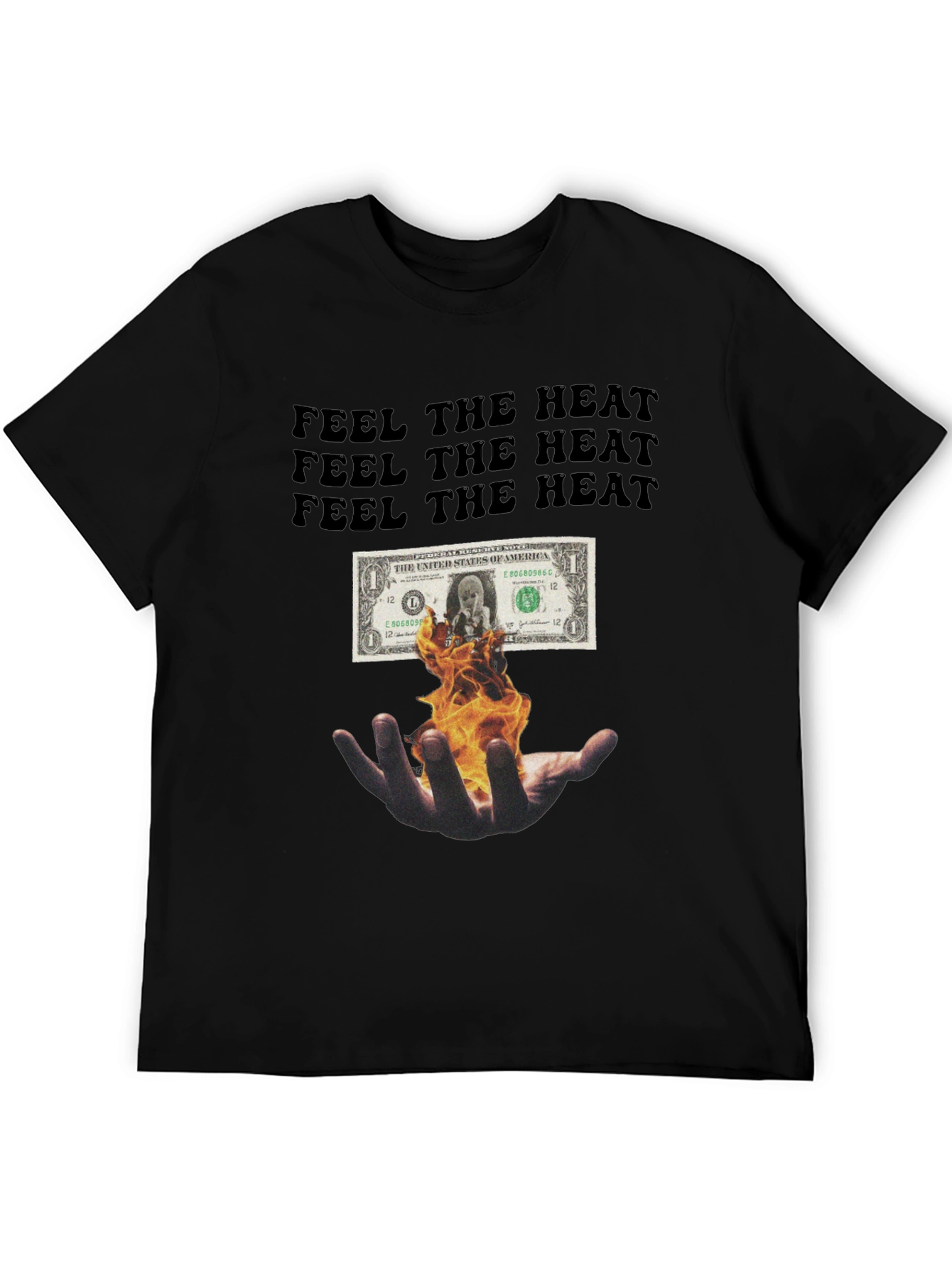 Feel the Heat Graphic Tee - Black