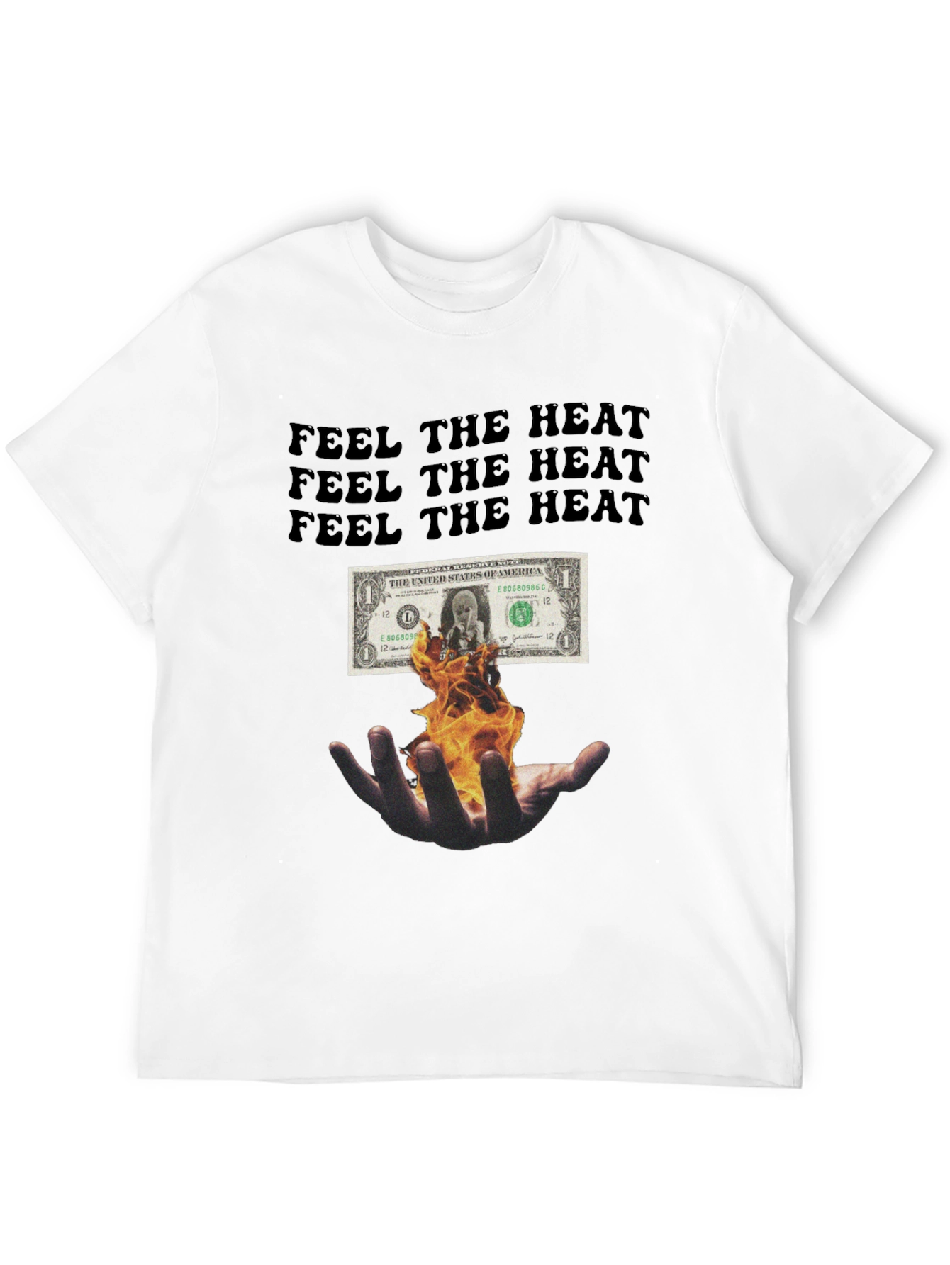 Feel the Heat Graphic Tee - Black