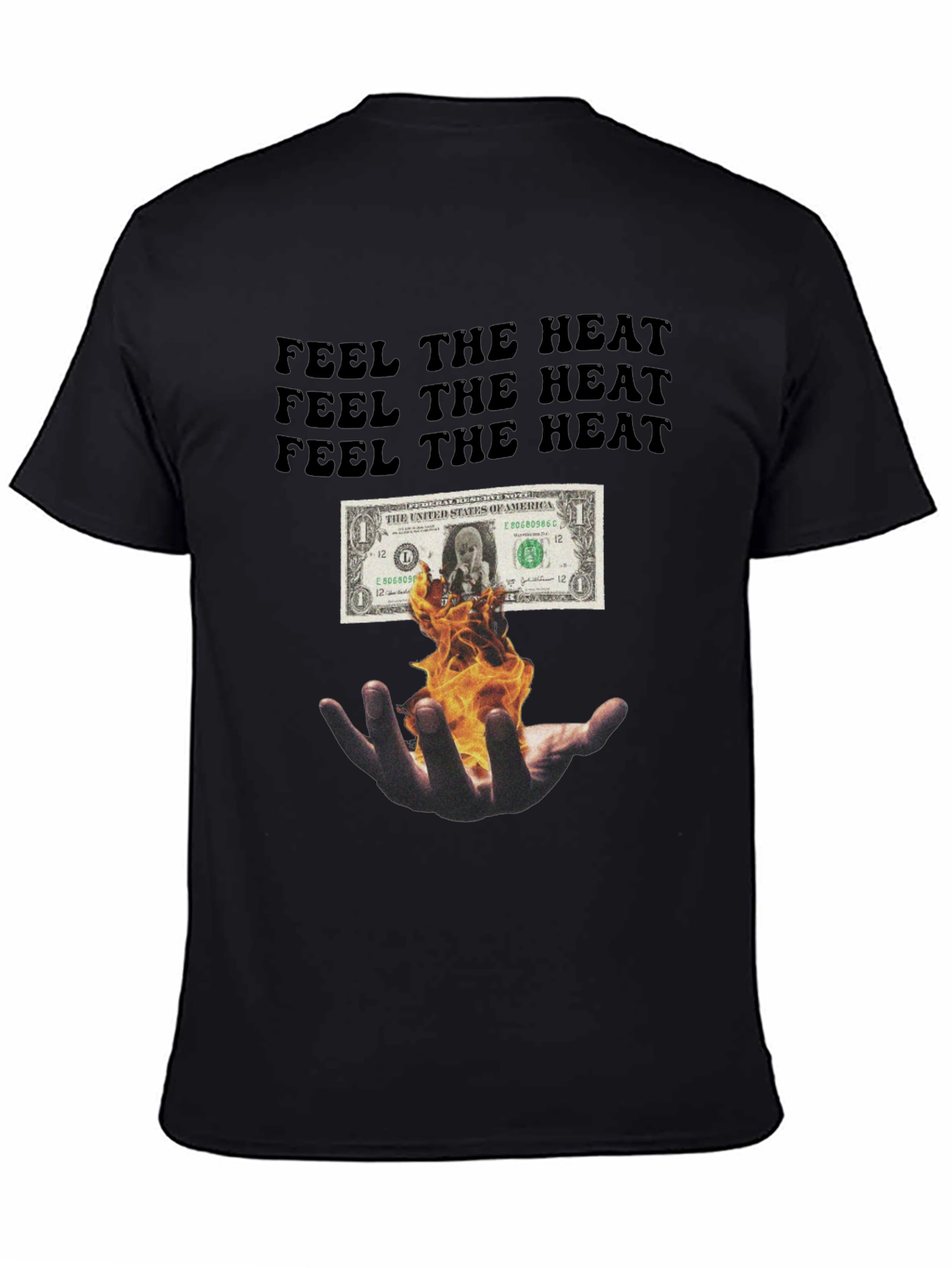 Feel the Heat Graphic Tee - Black