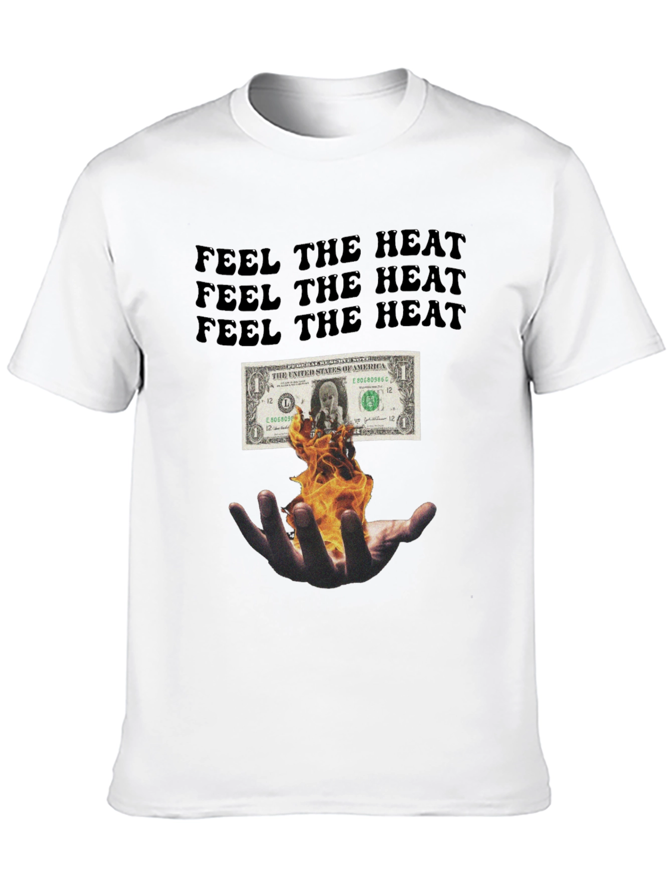 Feel the Heat Graphic Tee - Black