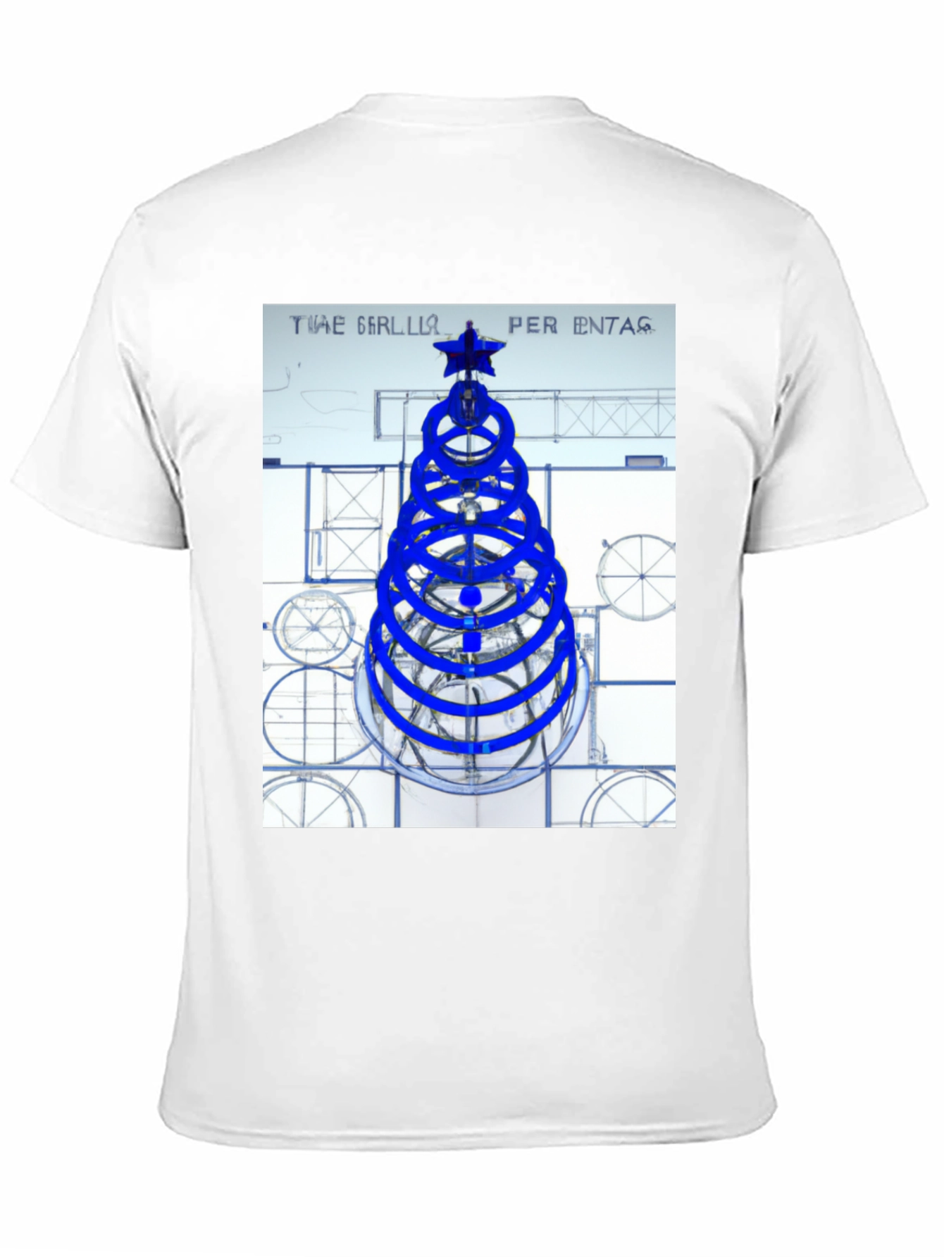 Geometric Christmas Tree Graphic Tee